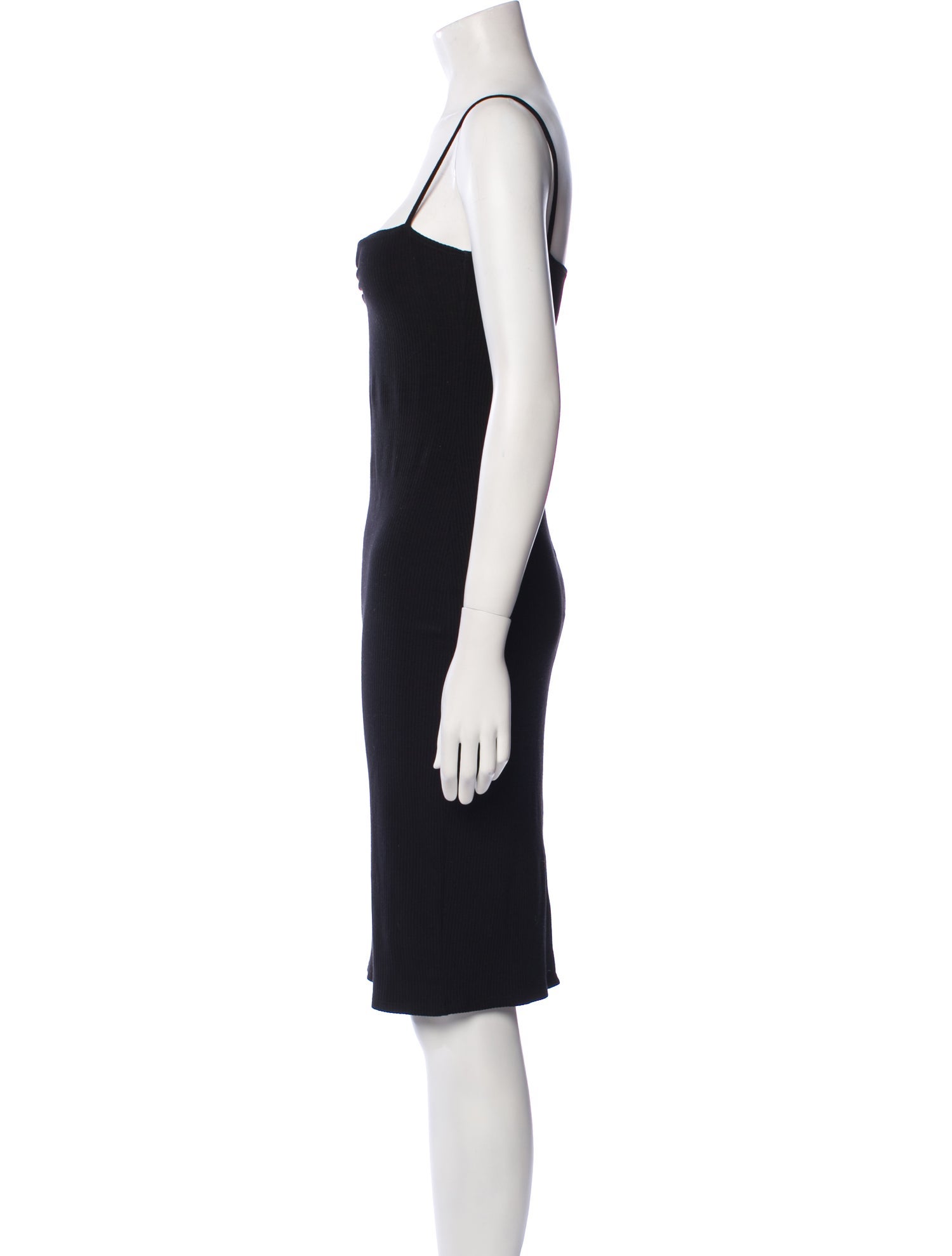 Reformation Square Neckline Knee-Length Dress
