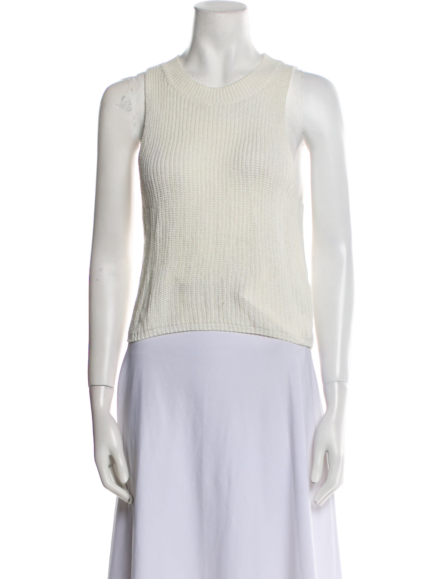 Reformation Crew Neck Sleeveless Crop Top