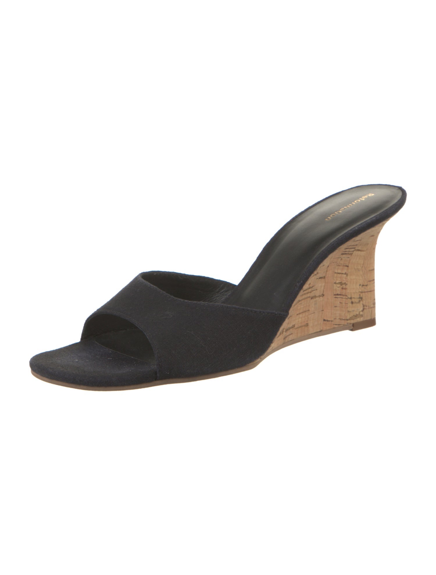 Reformation Denim Slides