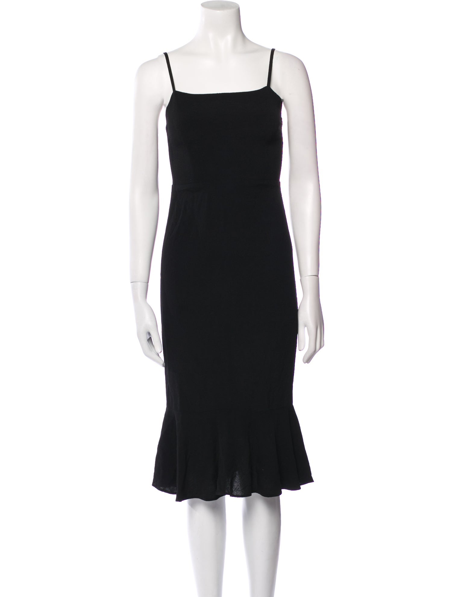 Reformation Square Neckline Knee-Length Dress