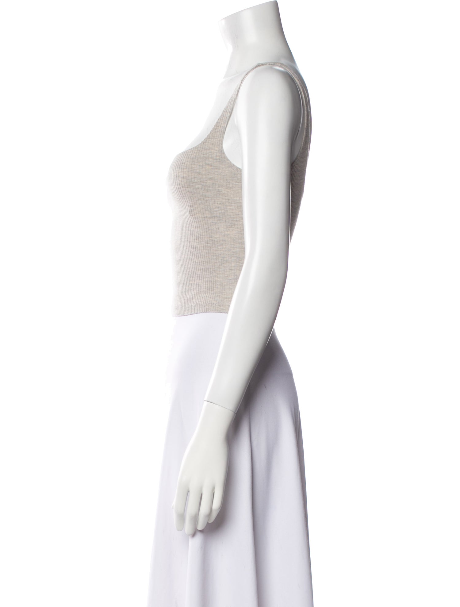 Reformation Cashmere Square Neckline Crop Top