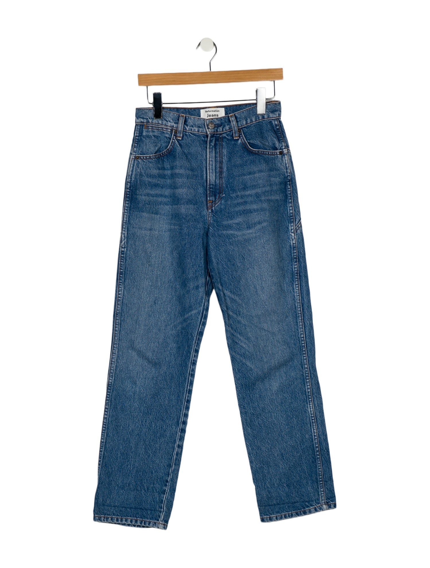 Reformation High-Rise Straight Leg Jeans