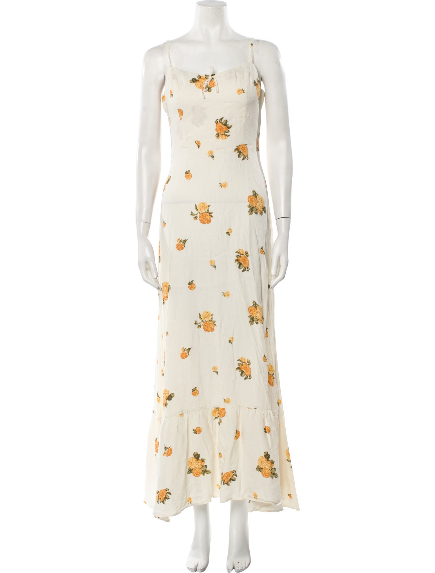 Reformation Floral Print Long Dress