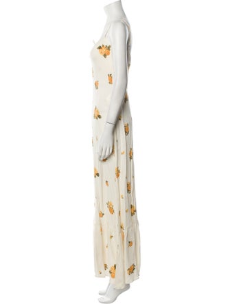 Reformation Floral Print Long Dress