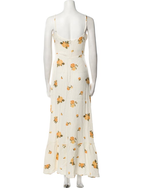 Reformation Floral Print Long Dress