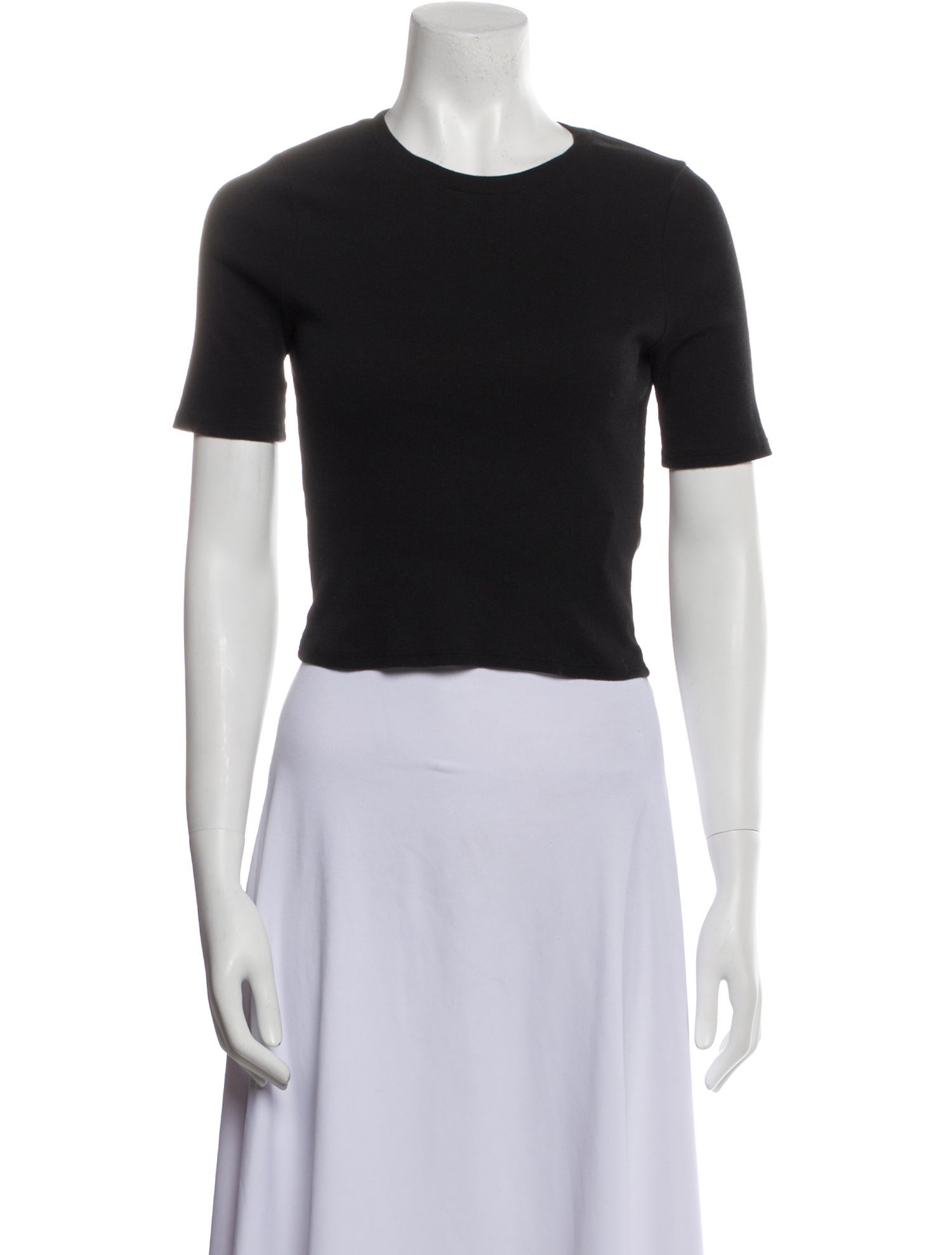 Reformation Crew Neck Short Sleeve Crop Top