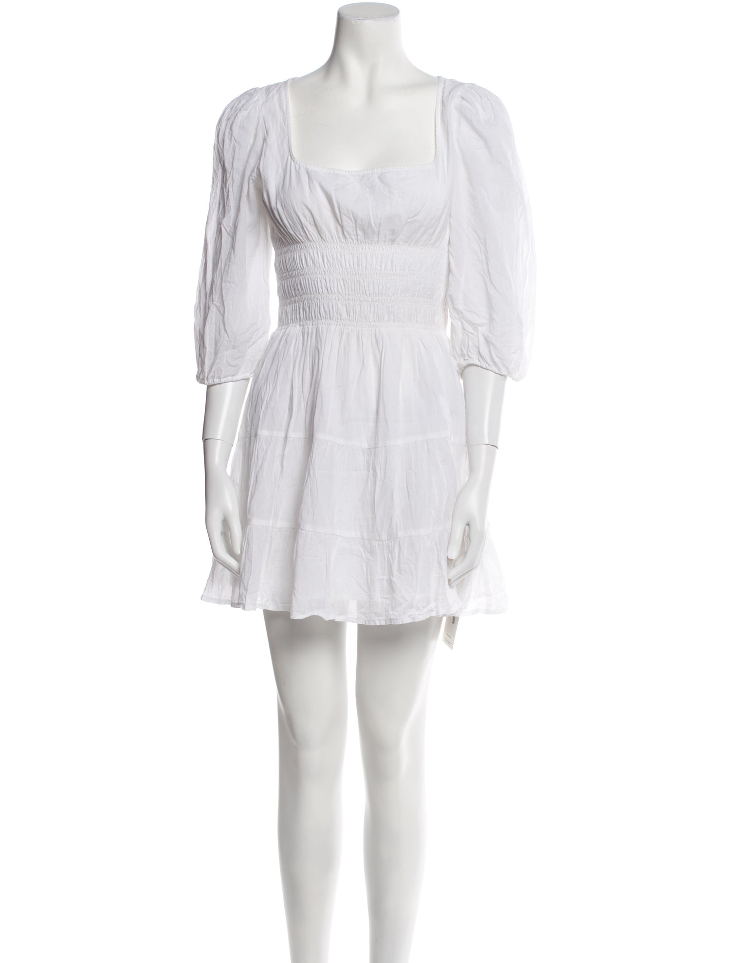 Reformation Square Neckline Mini Dress