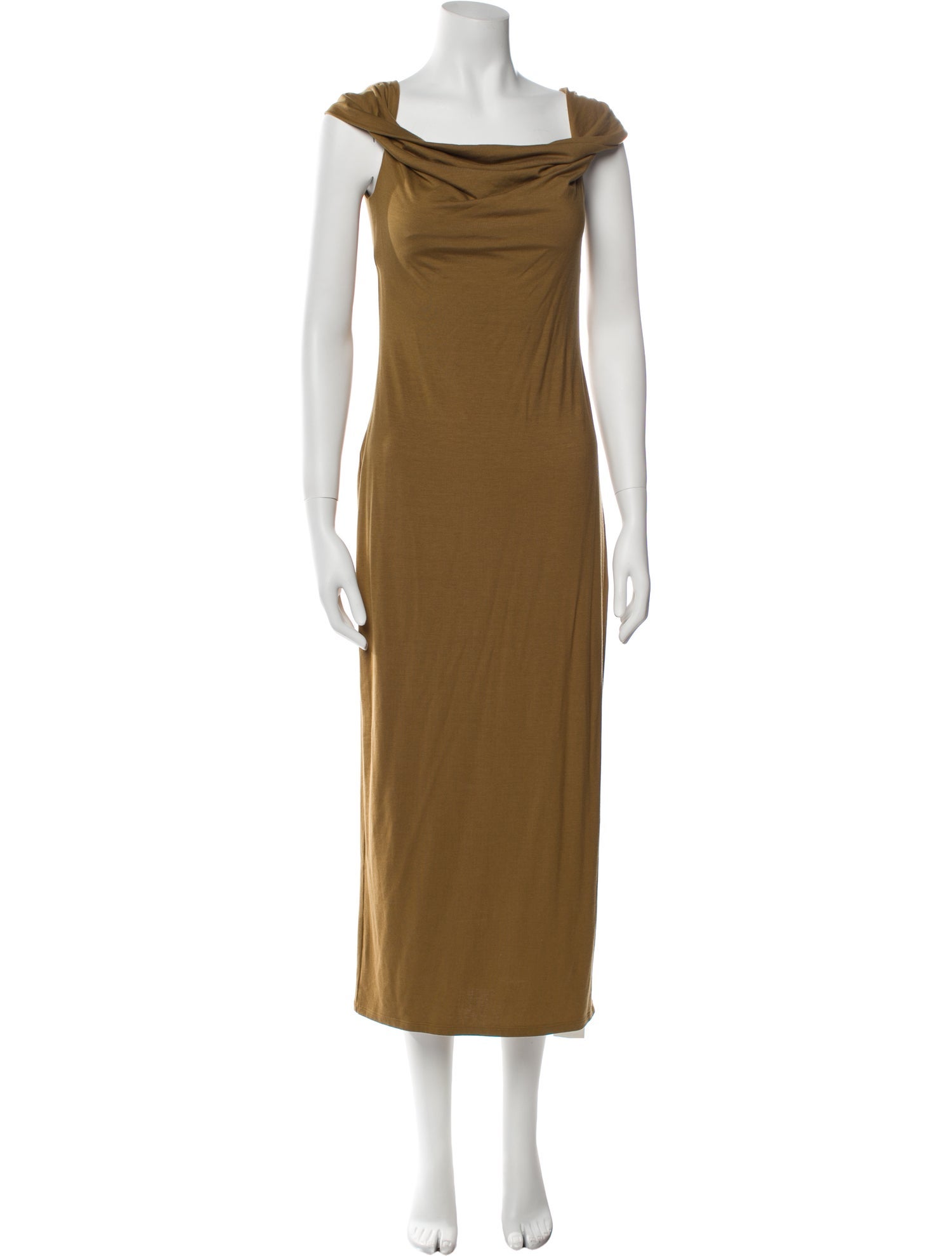 Reformation Cowl Neck Midi Length Dress