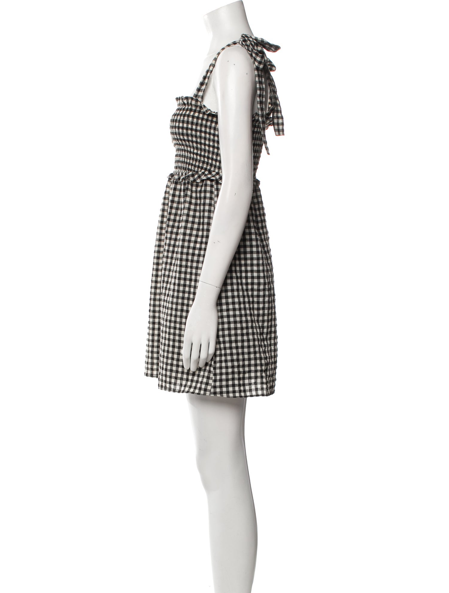 Reformation Plaid Print Mini Dress