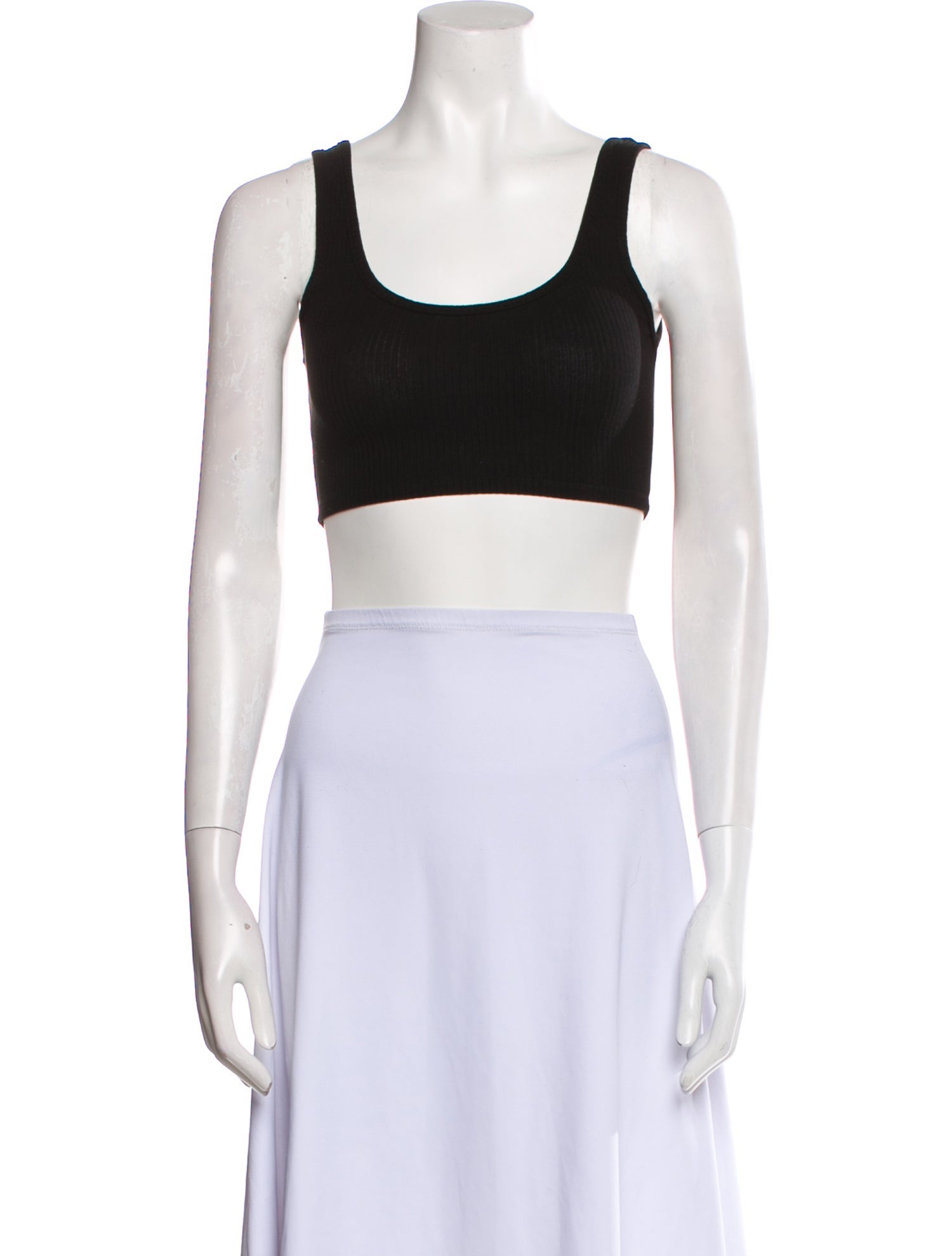 Reformation Scoop Neck Sleeveless Crop Top