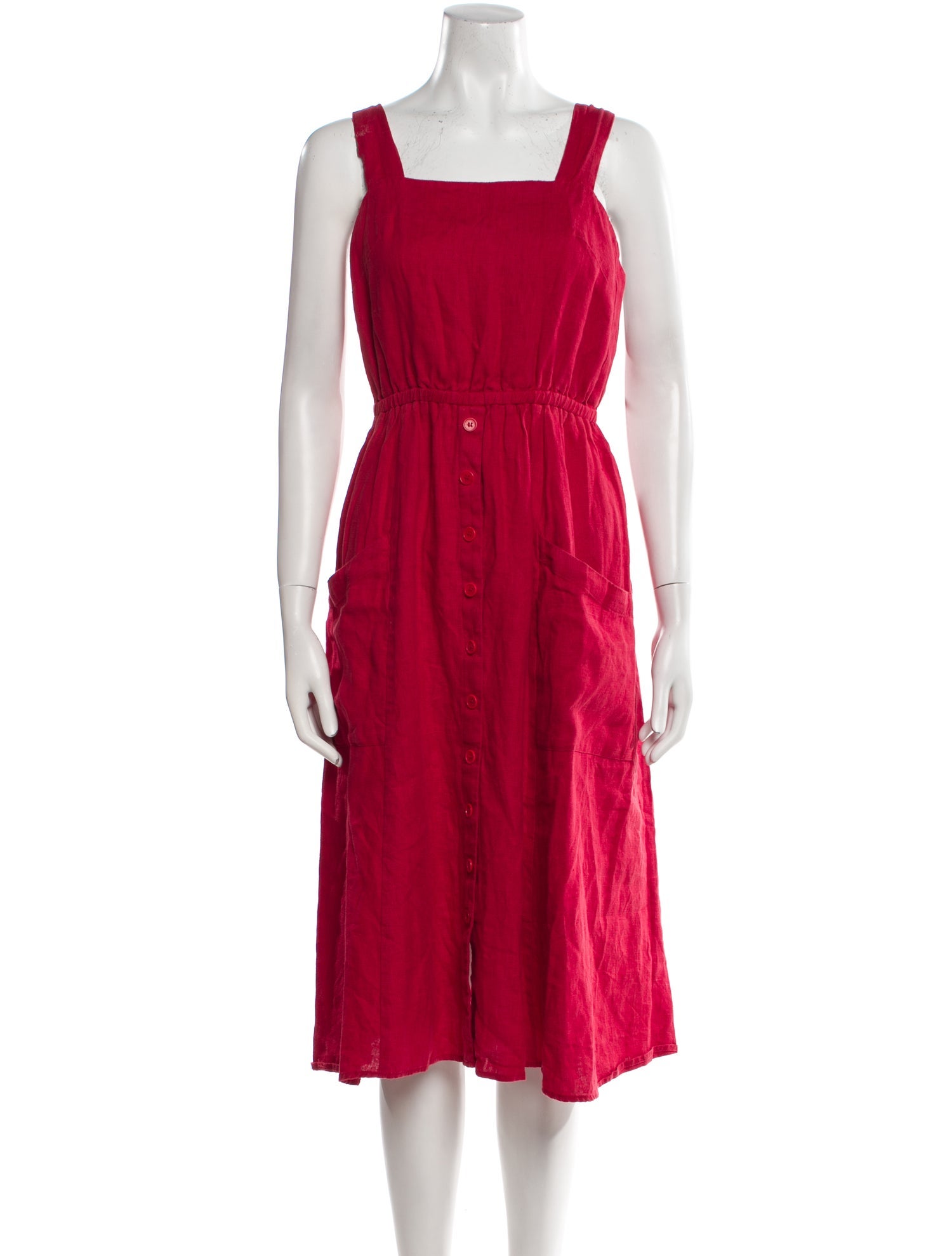 Reformation Linen Midi Length Dress