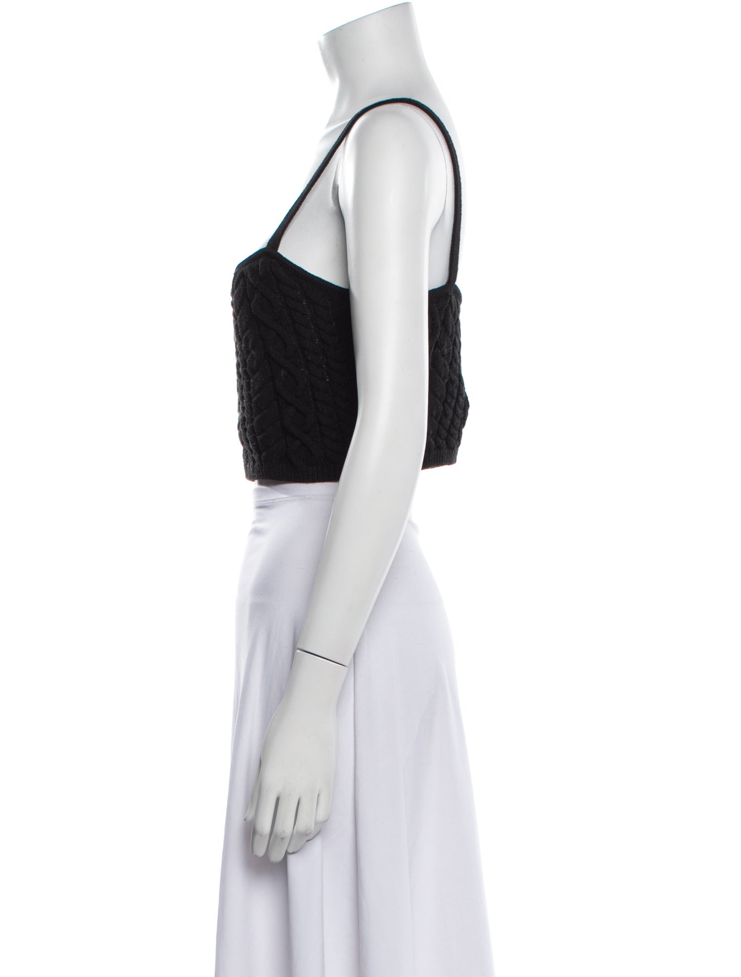 Reformation Square Neckline Sleeveless Crop Top