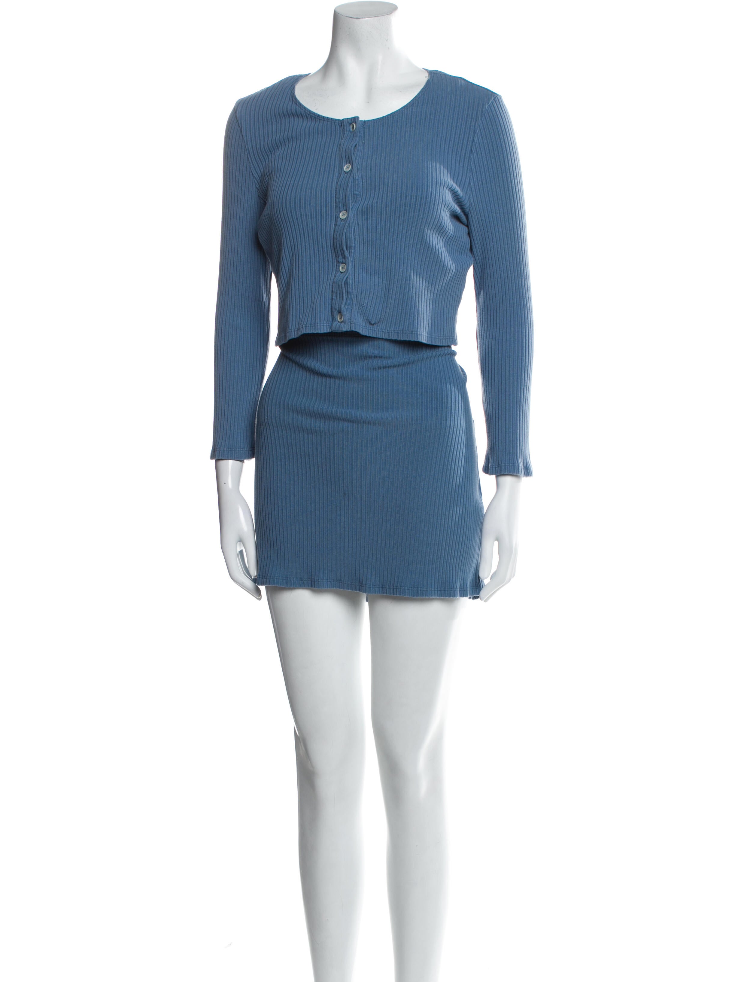 Reformation Ruffle Embellishment Skirt Set