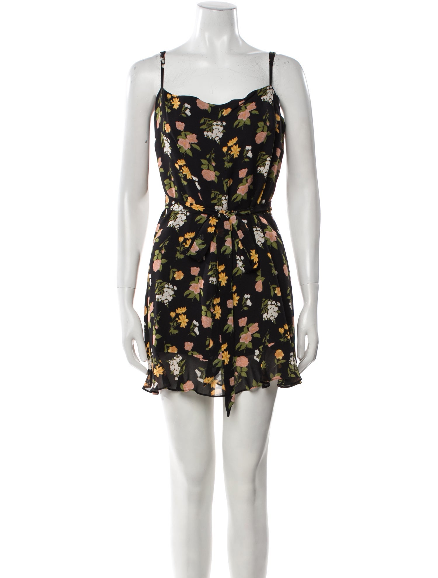 Reformation Floral Print Mini Dress