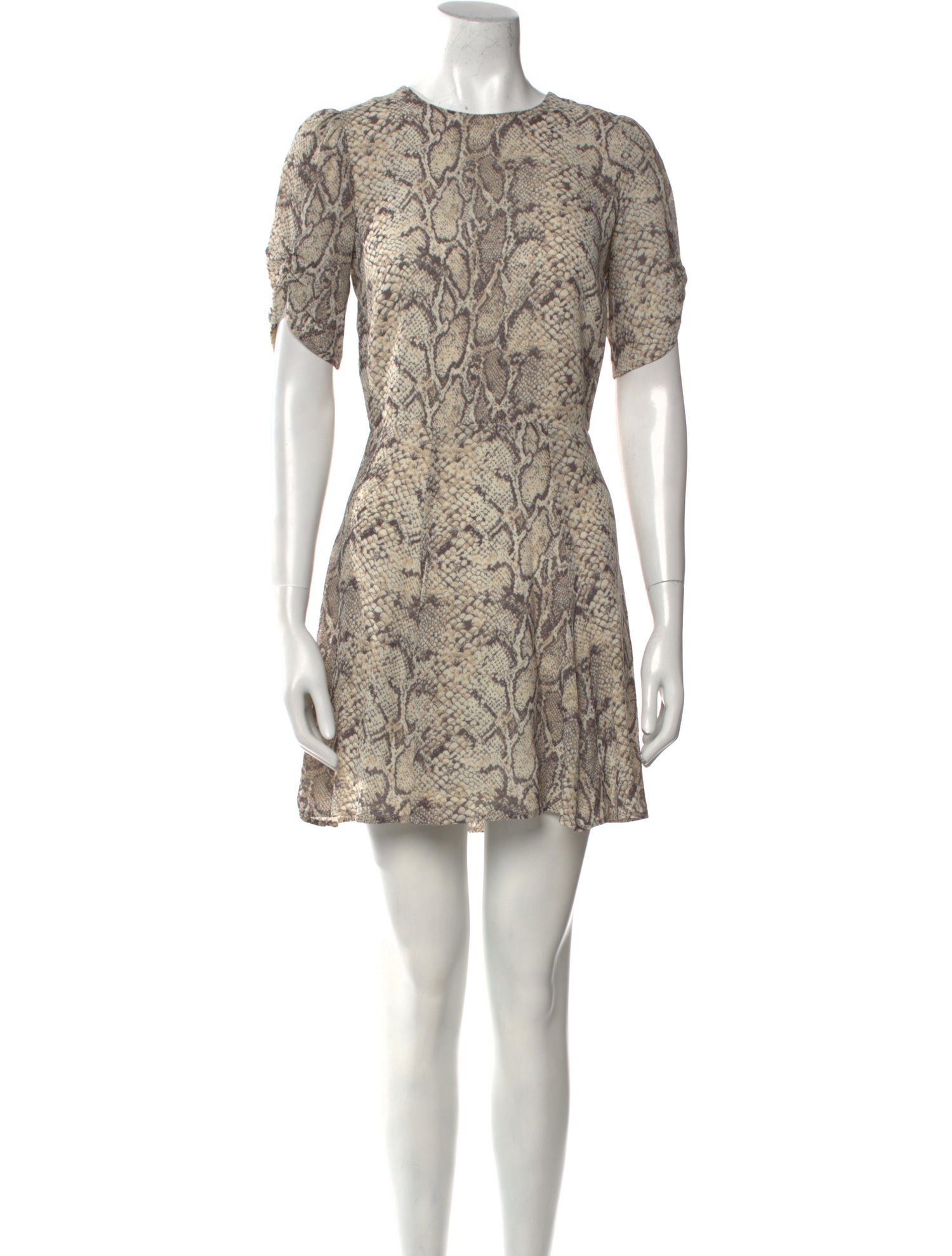 Reformation Animal Print Mini Dress