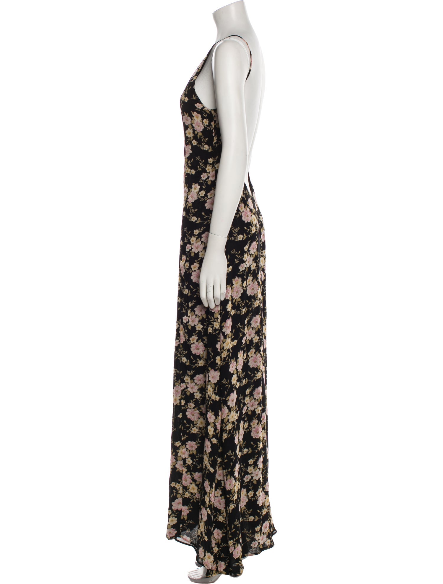 Reformation Floral Print Long Dress