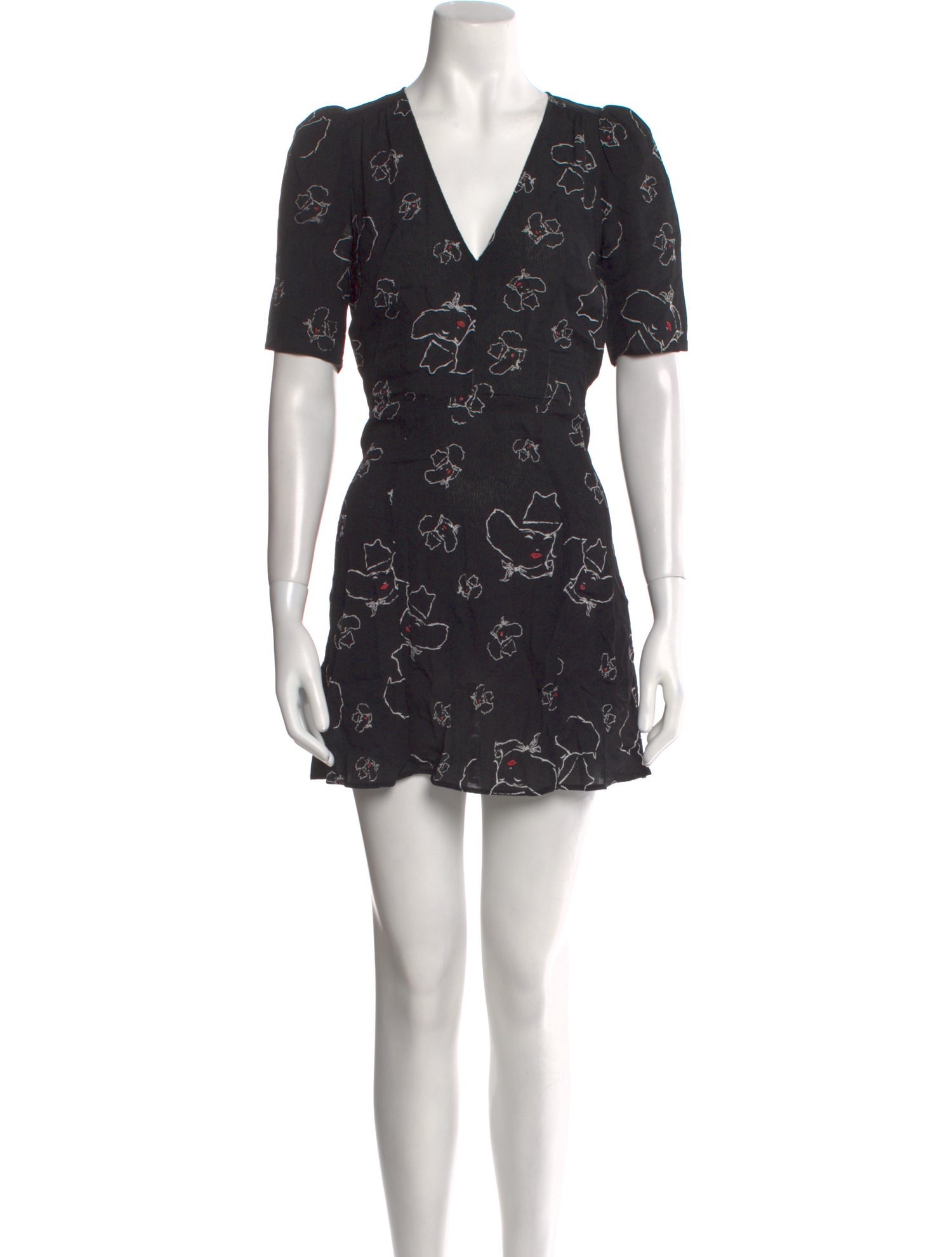 Reformation Floral Print Mini Dress