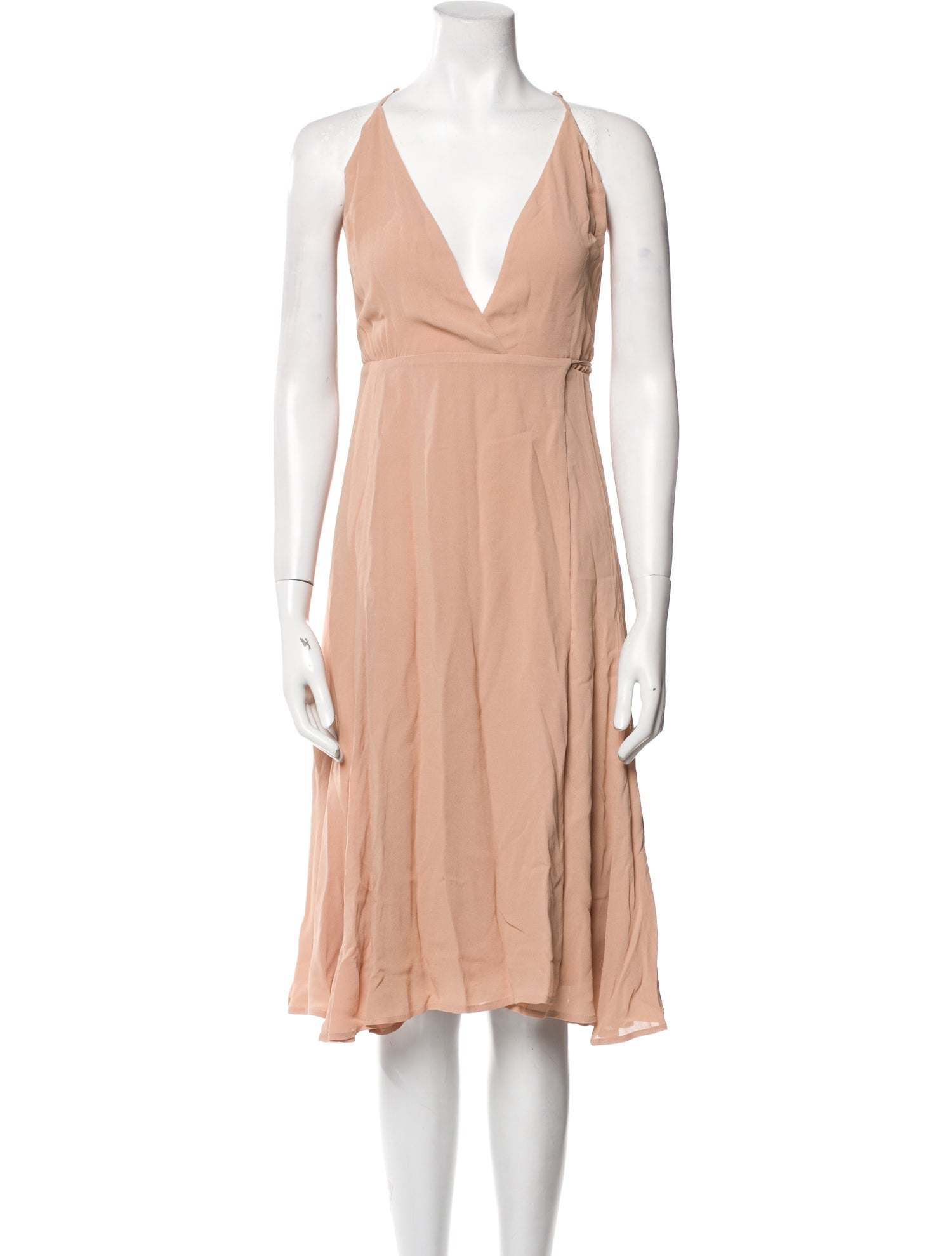 Reformation V-Neck Midi Length Dress