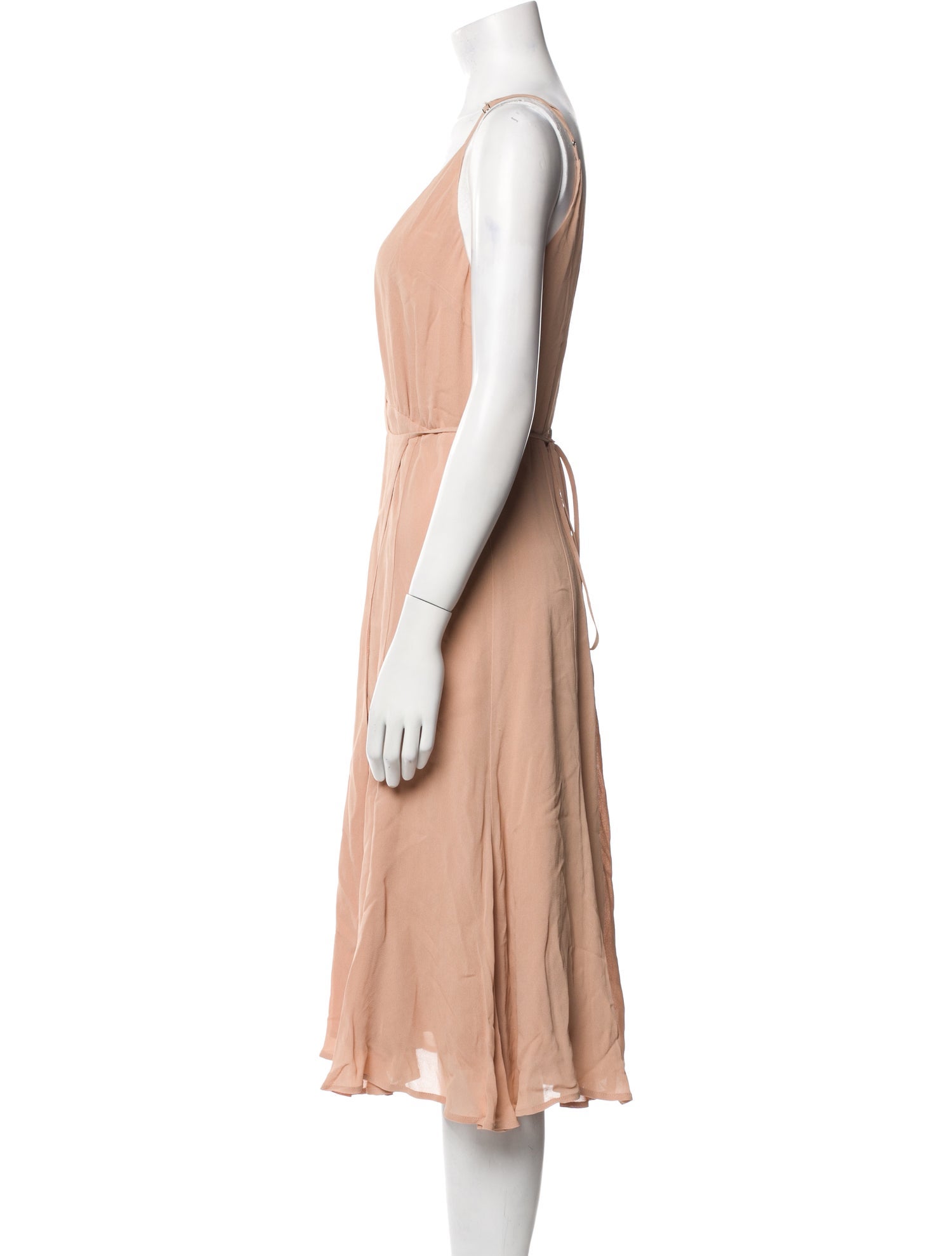 Reformation V-Neck Midi Length Dress