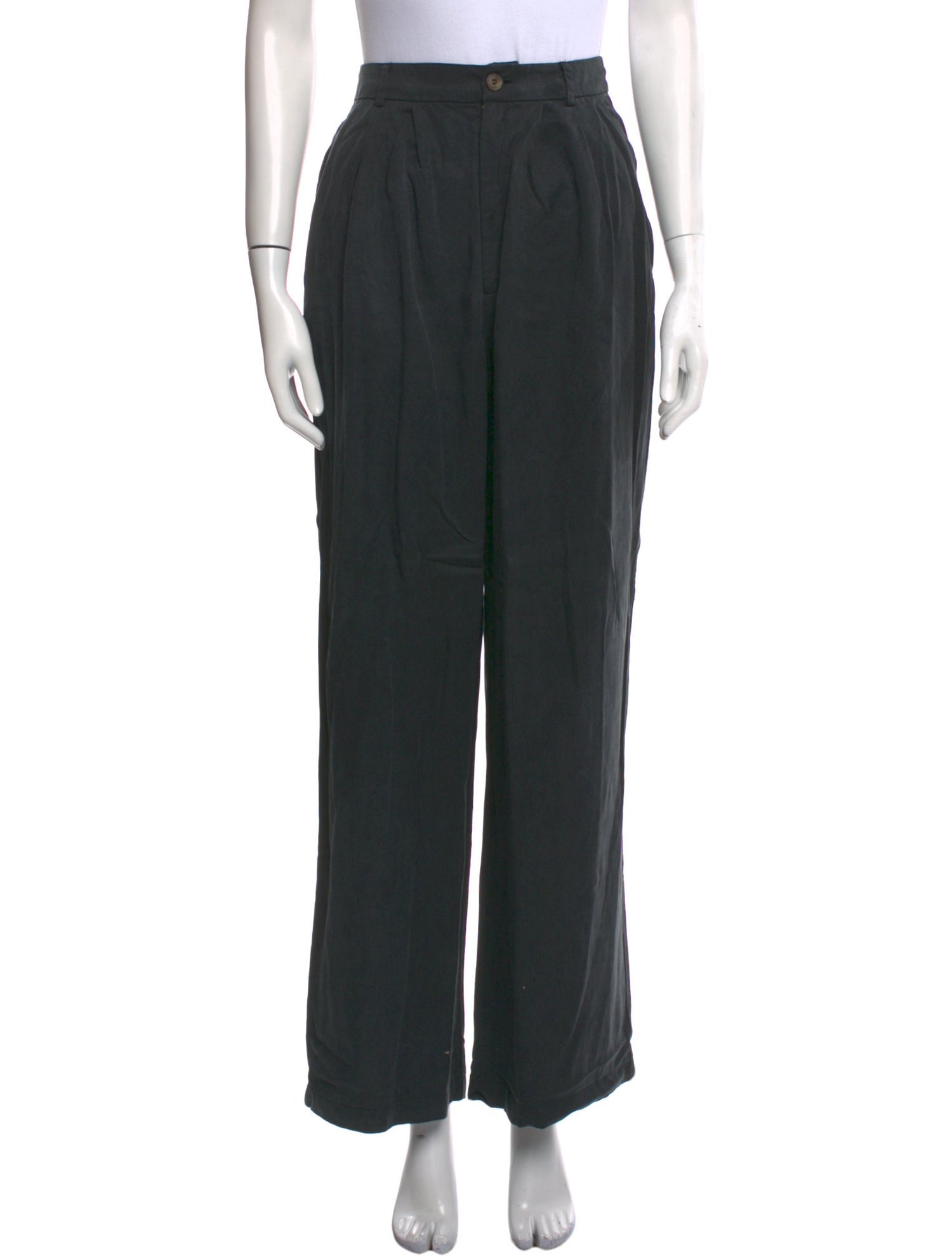 【MODERNIF】Tension slit semi-wide slacks BCBG New York Women's Wide Leg Pant with Side Slits, Nautica