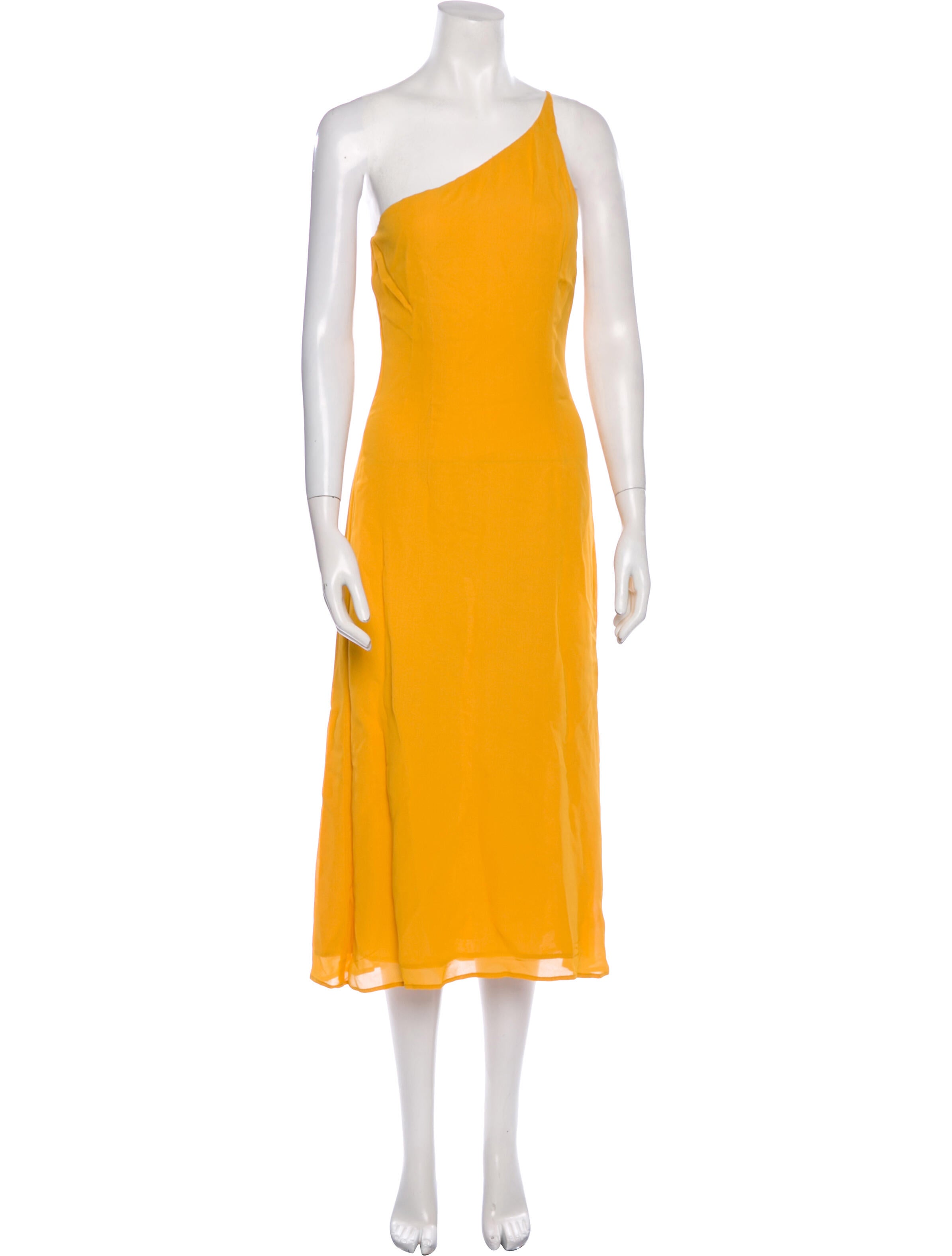 Reformation One-Shoulder Midi Length Dress