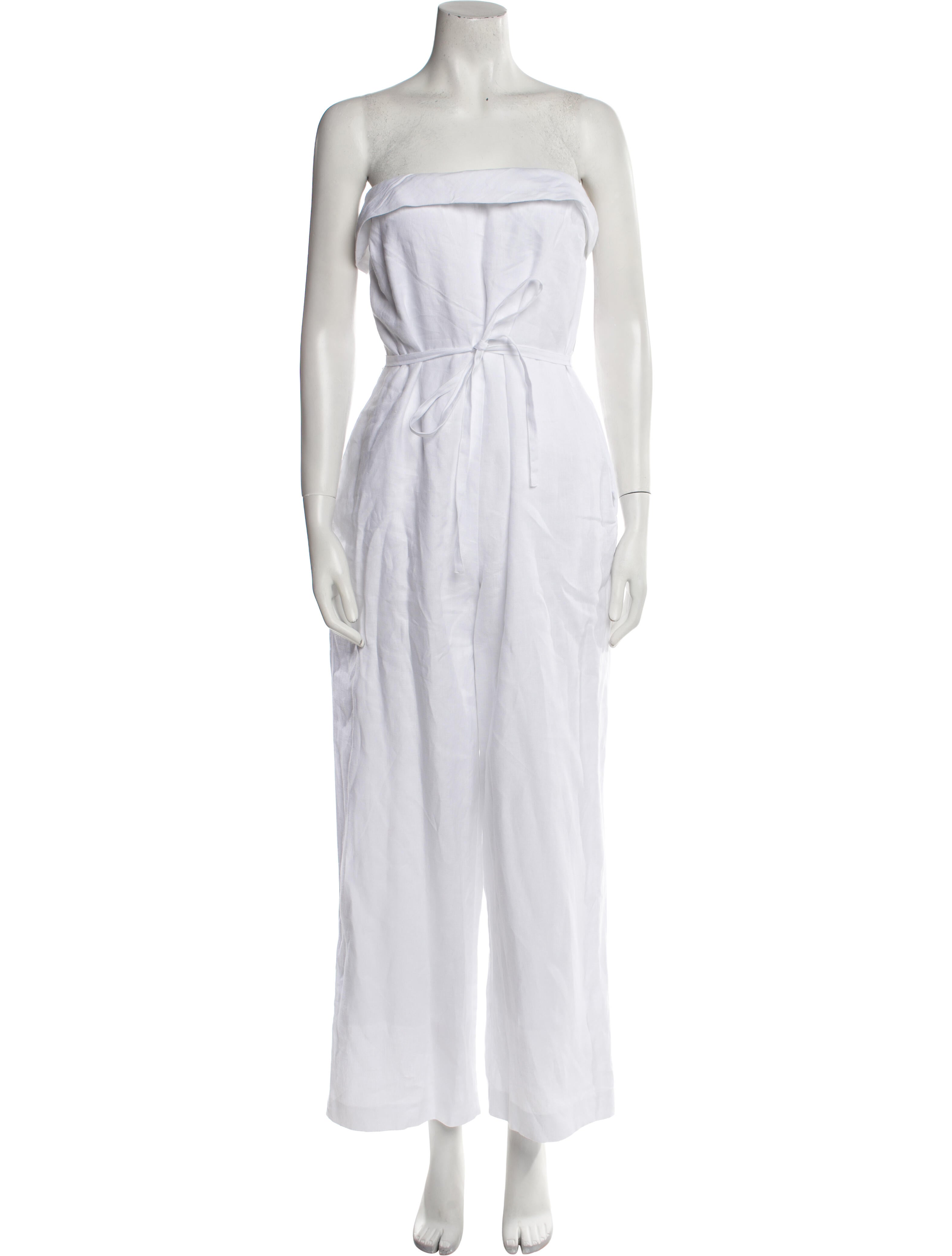 Reformation Linen Strapless Jumpsuit