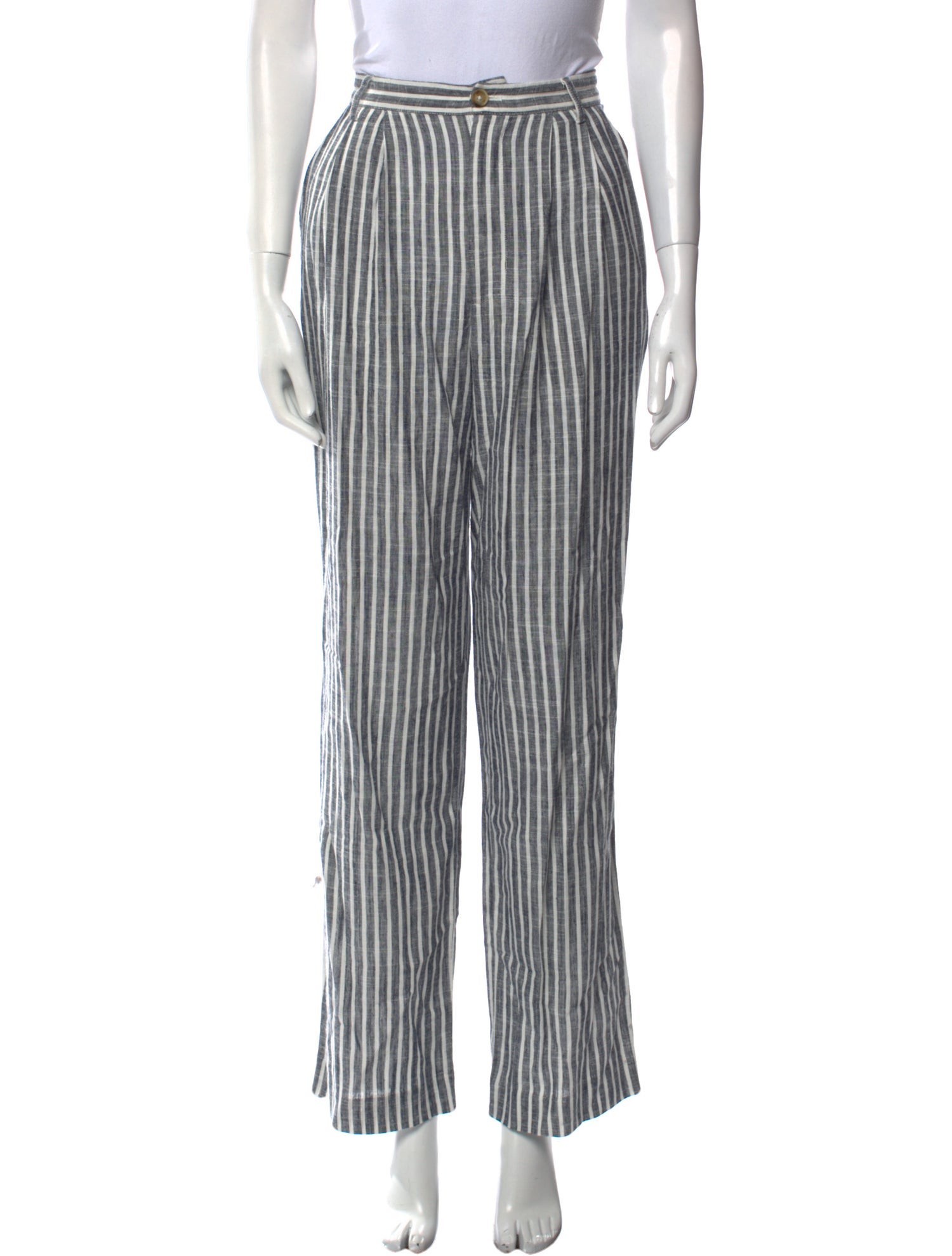 Reformation Striped Wide Leg Pants