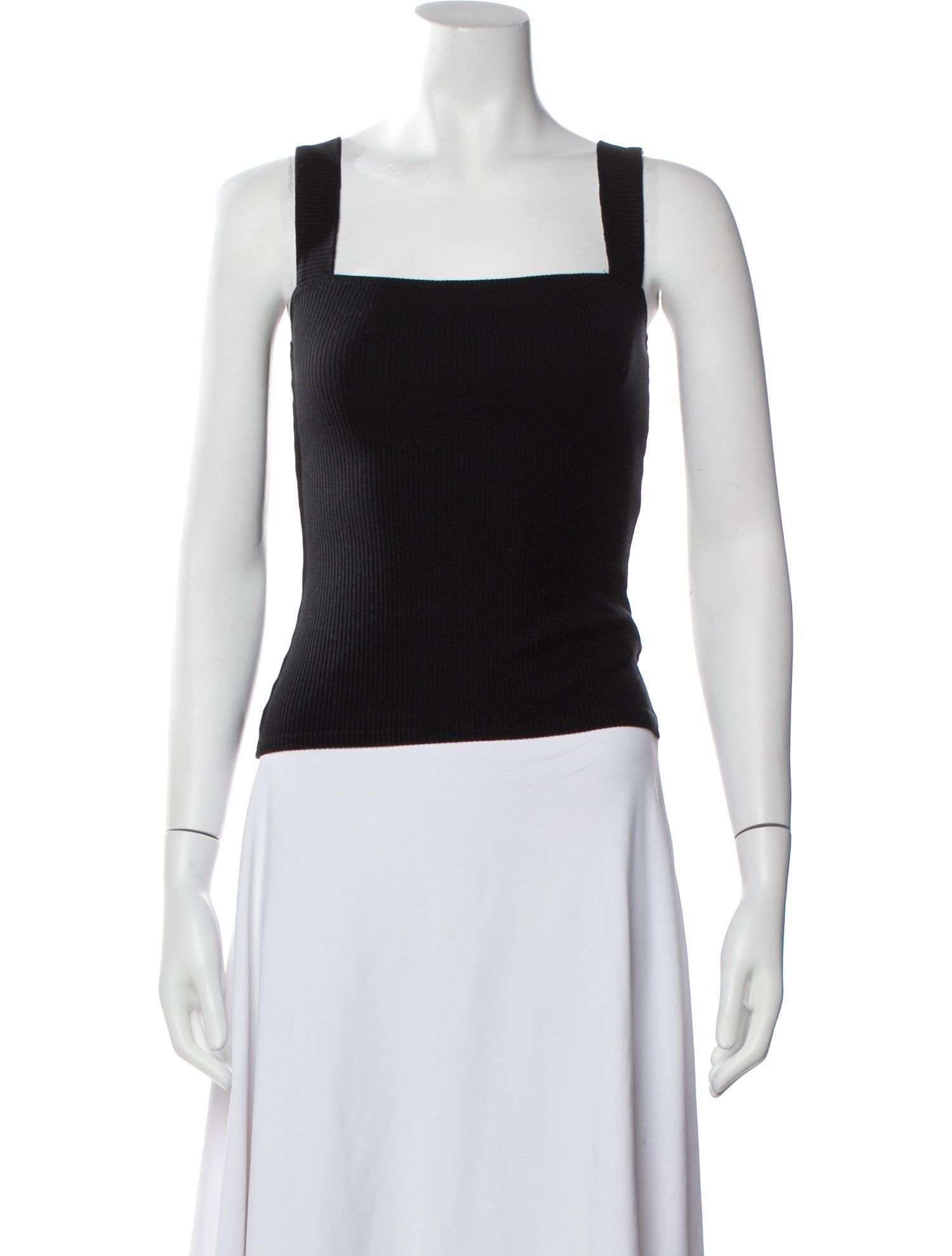 Reformation Square Neckline Sleeveless Crop Top