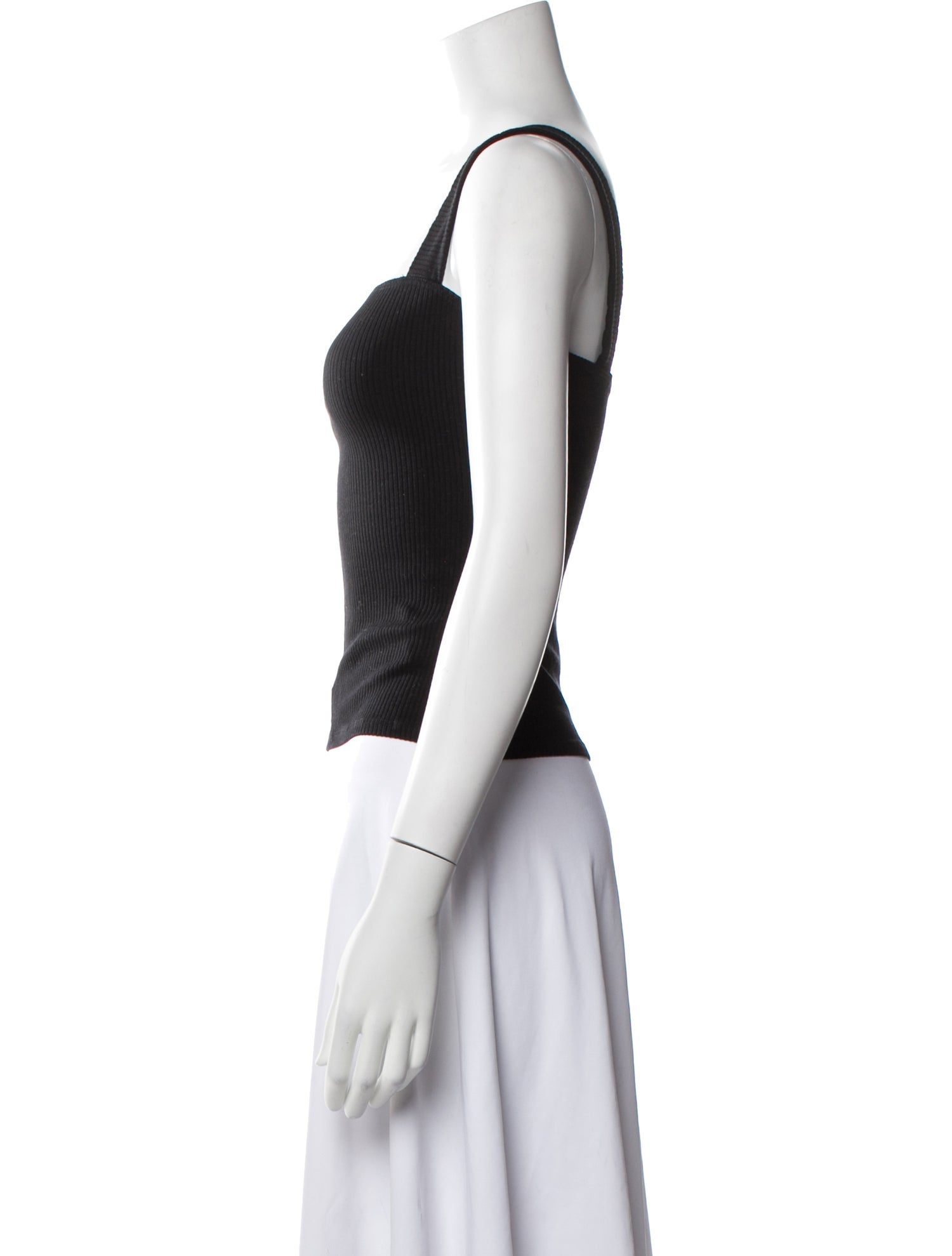 Reformation Square Neckline Sleeveless Crop Top