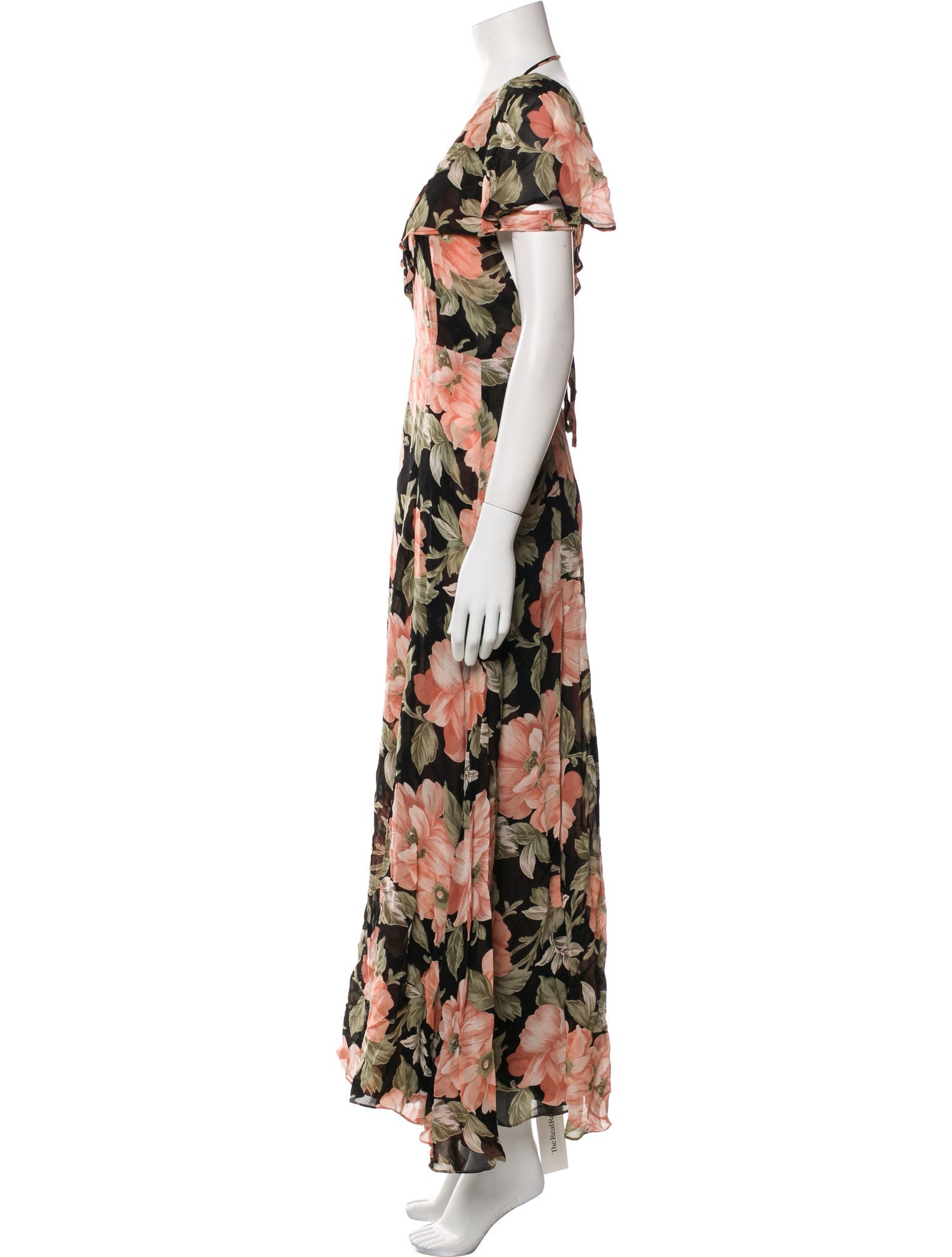 Reformation Floral Print Long Dress
