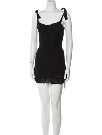 Reformation Square Neckline Mini Dress