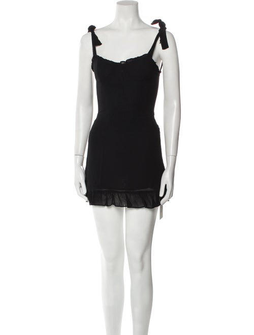 Reformation Square Neckline Mini Dress