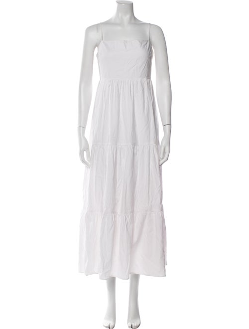 Reformation Square Neckline Long Dress