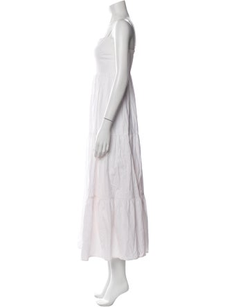 Reformation Square Neckline Long Dress