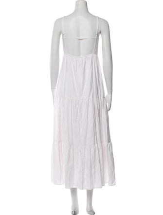 Reformation Square Neckline Long Dress