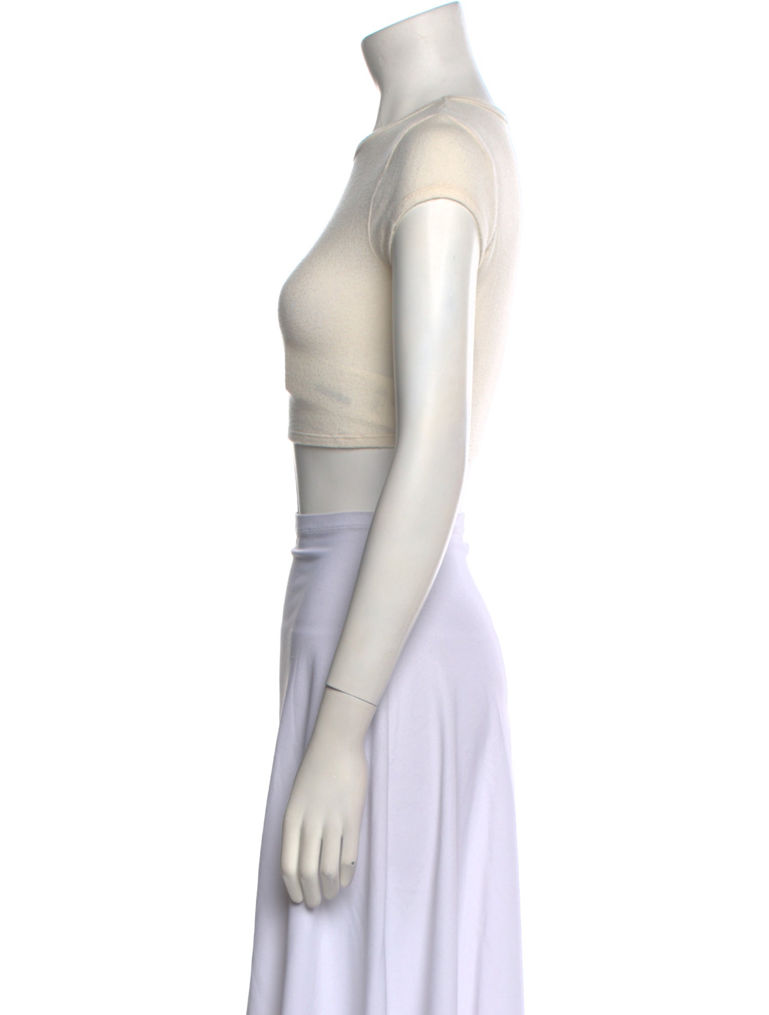 Reformation Crew Neck Short Sleeve Crop Top