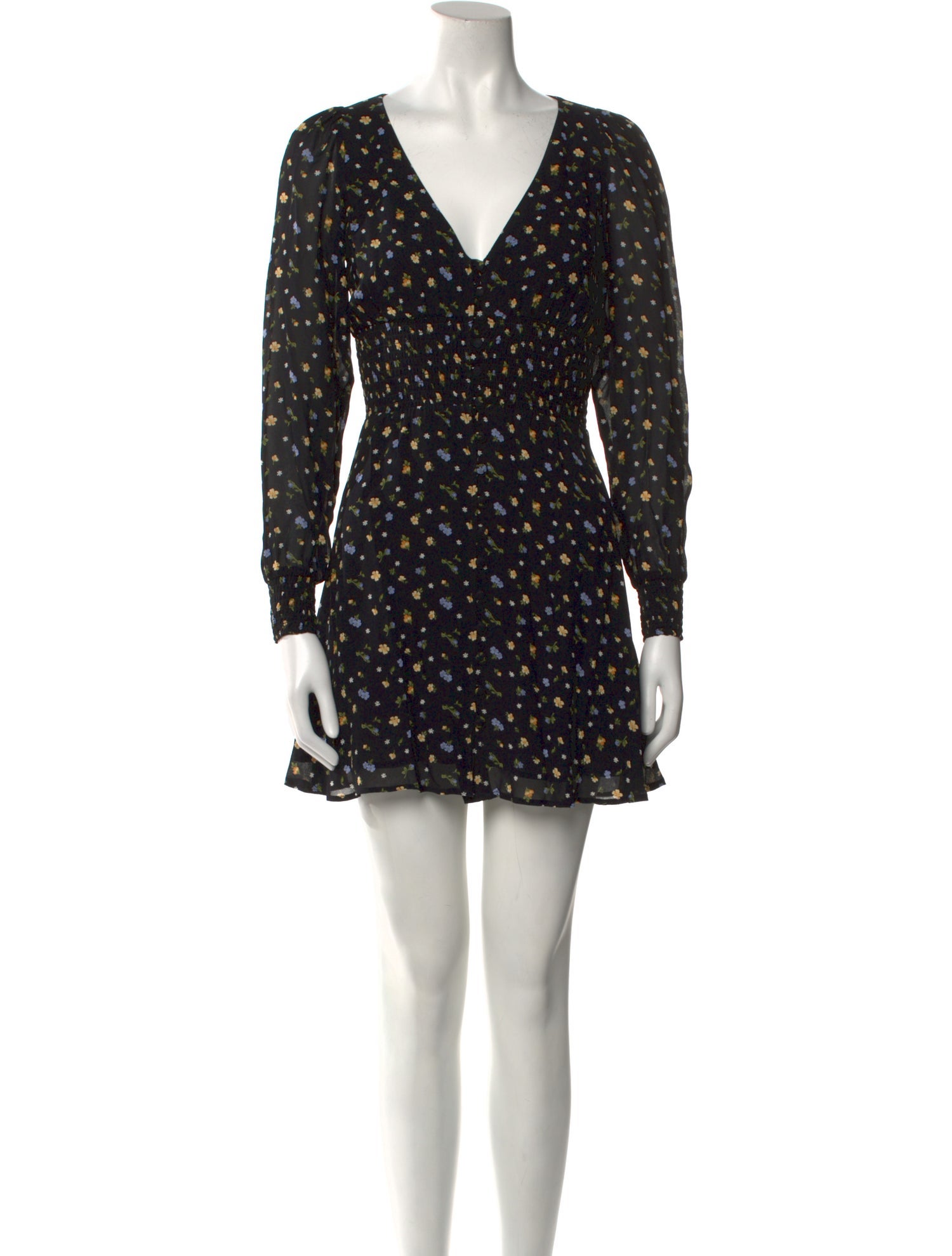 Reformation Floral Print Mini Dress