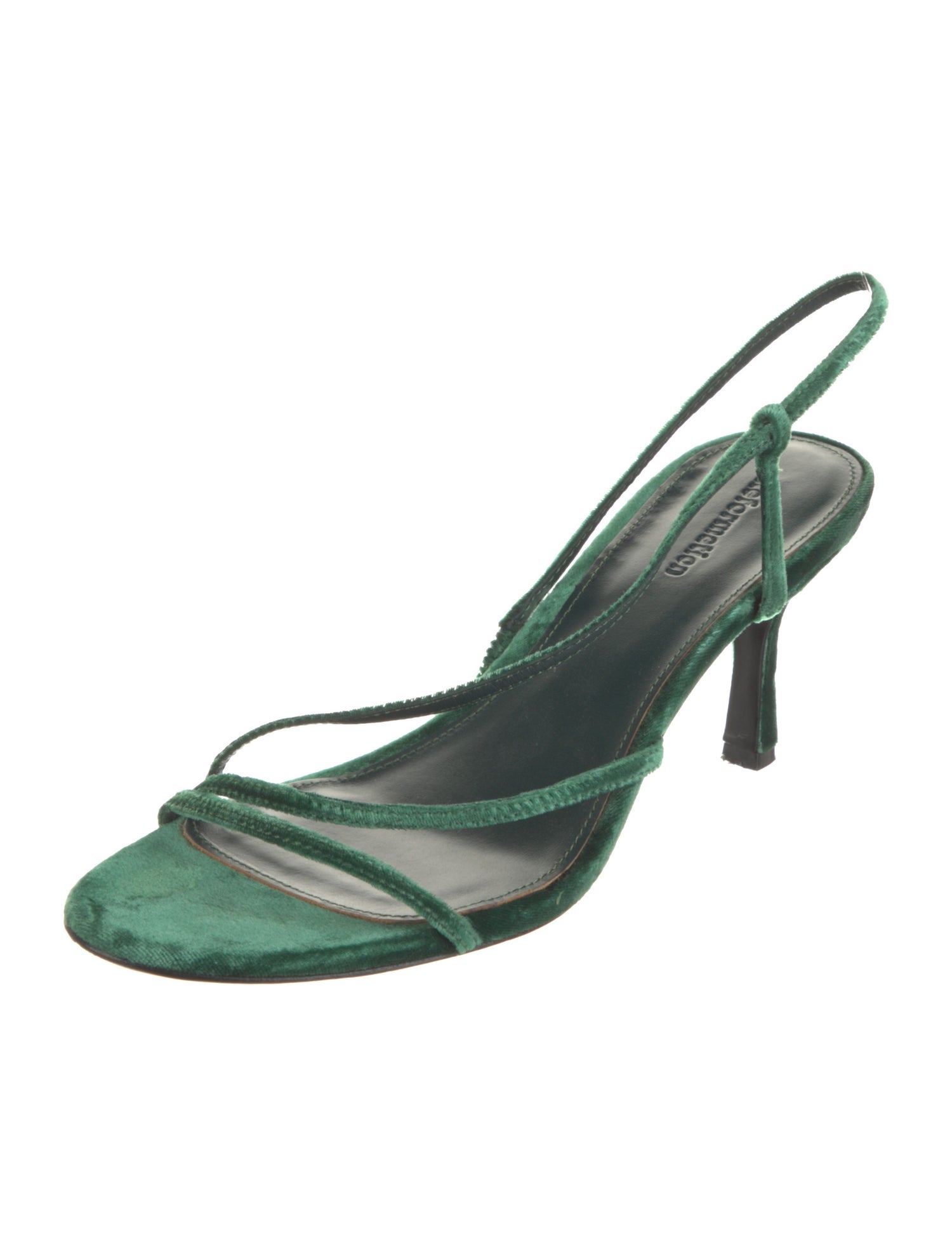 Reformation Velvet Slingback Sandals