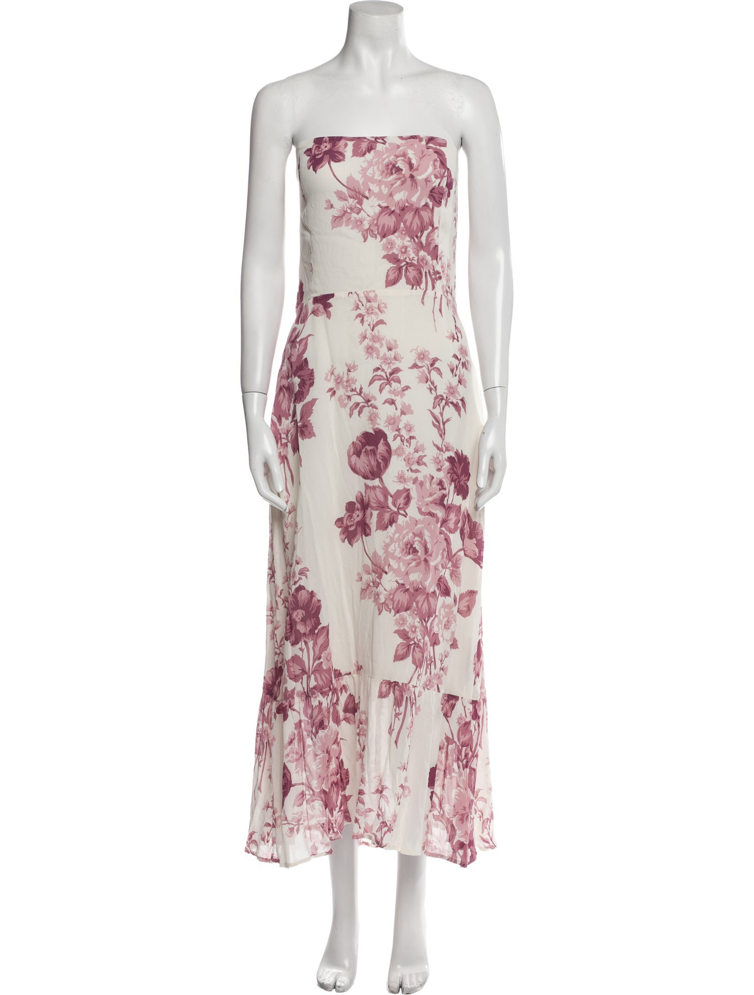 Reformation Floral Print Midi Length Dress w/ Tags