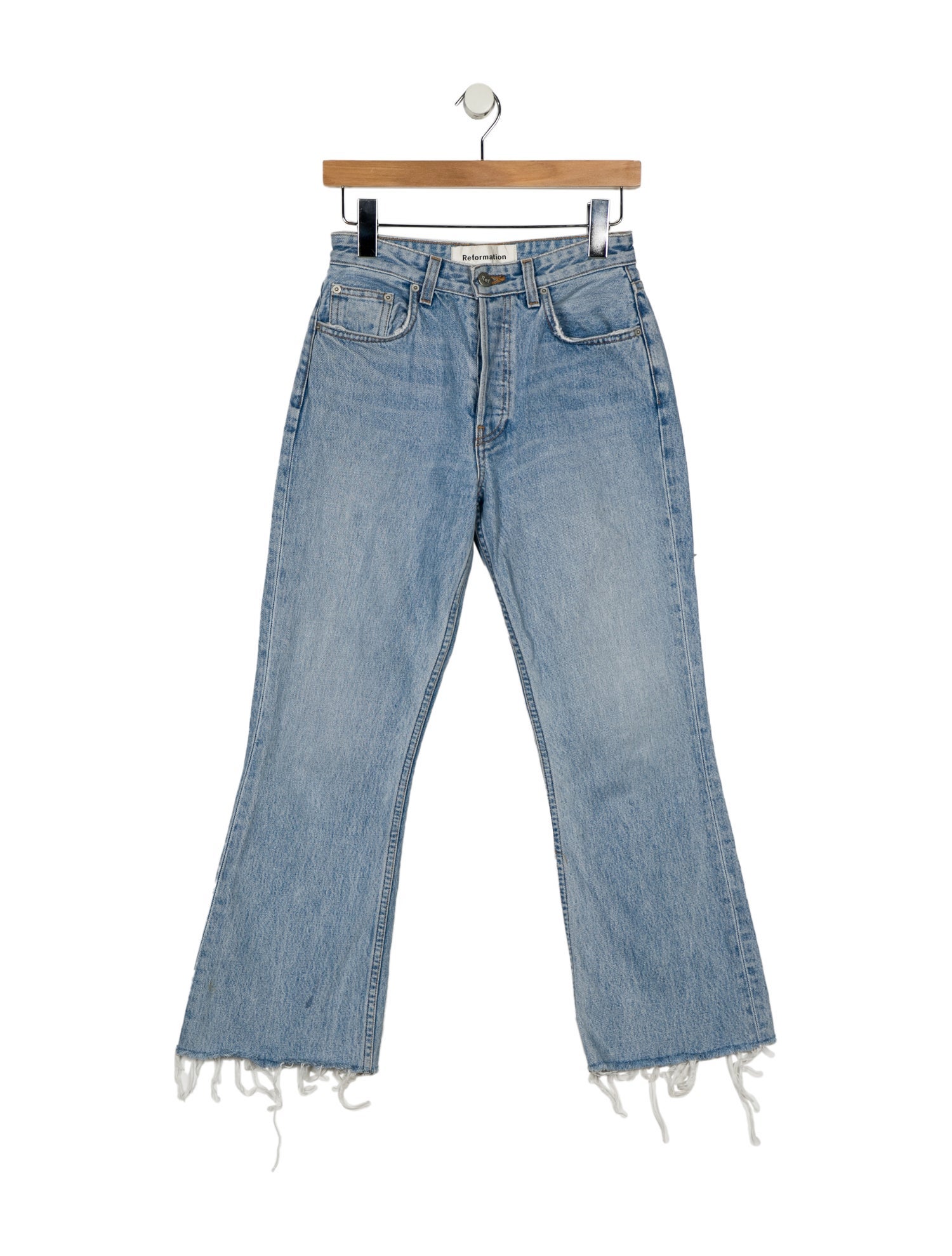 Reformation Mid-Rise Wide Leg Jeans