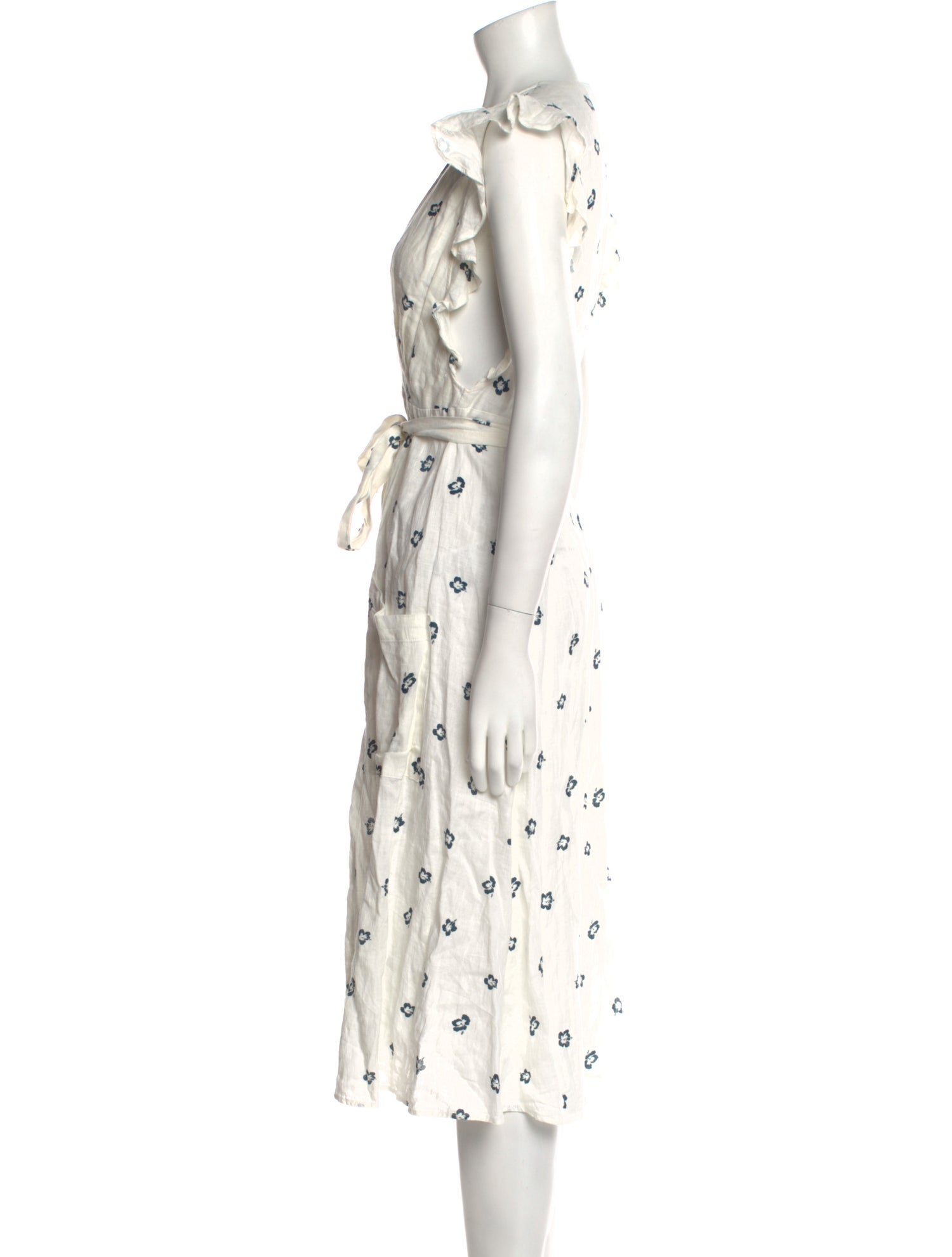 Reformation Linen Midi Length Dress