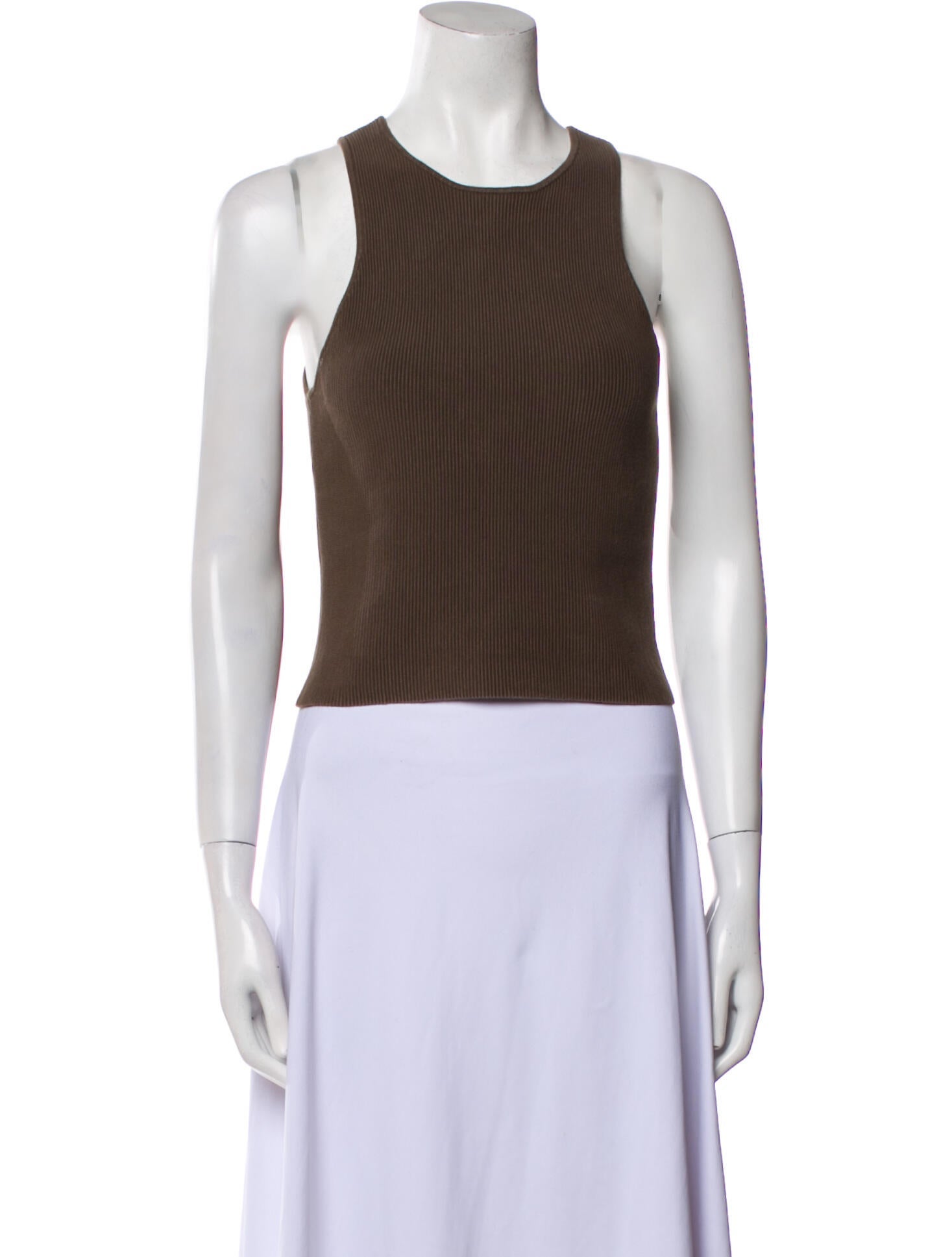 Reformation Scoop Neck Sleeveless Crop Top