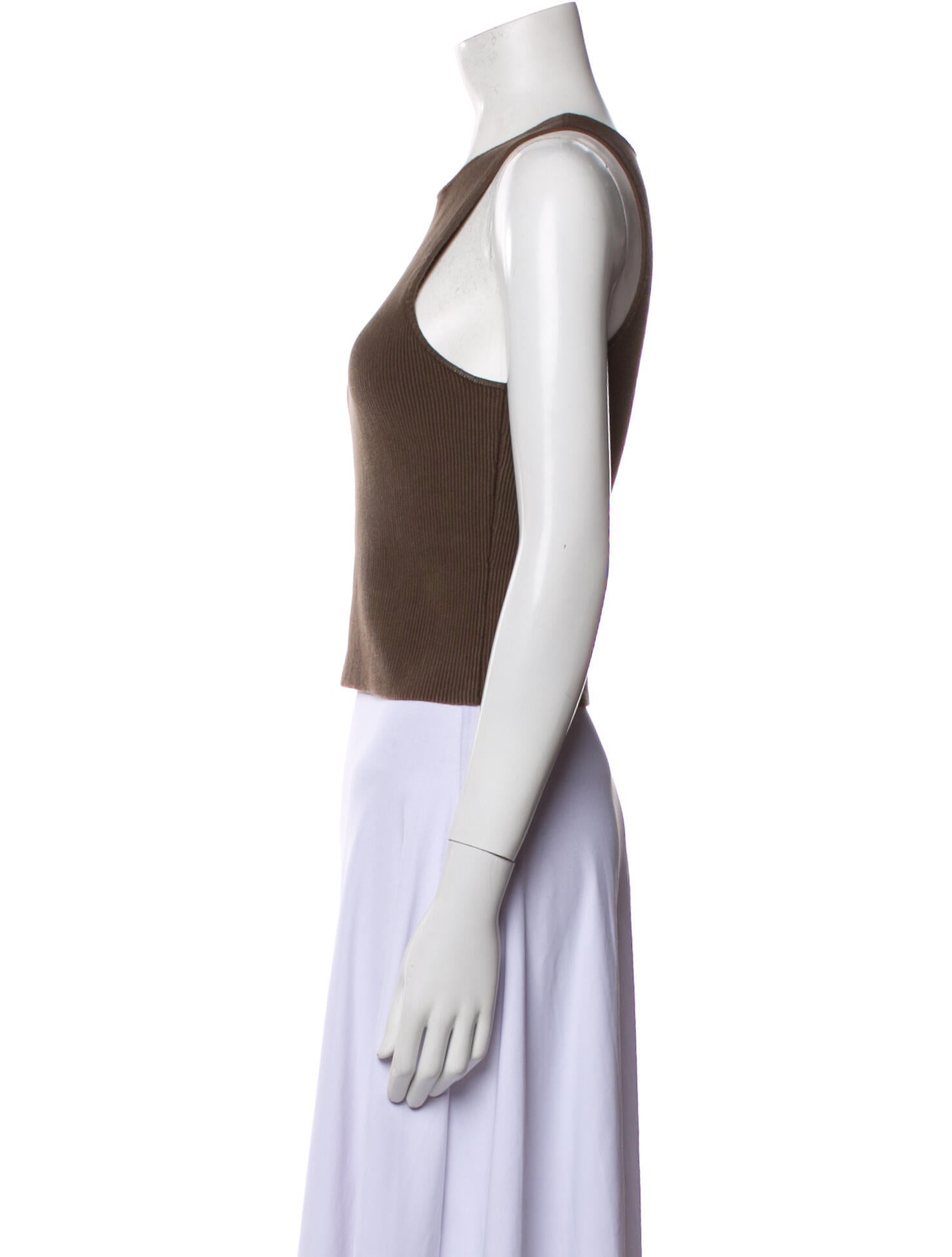 Reformation Scoop Neck Sleeveless Crop Top