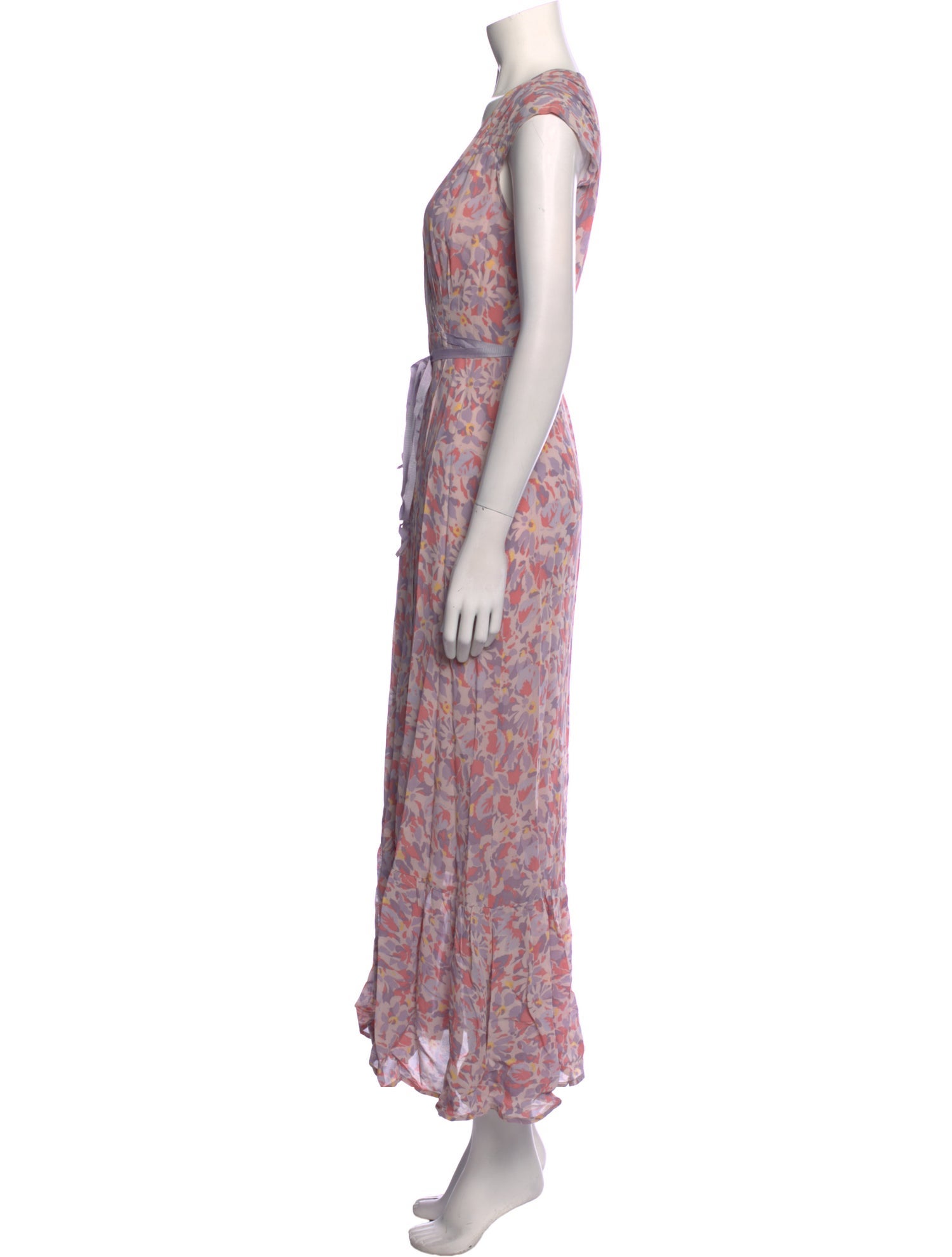 Reformation Floral Print Long Dress