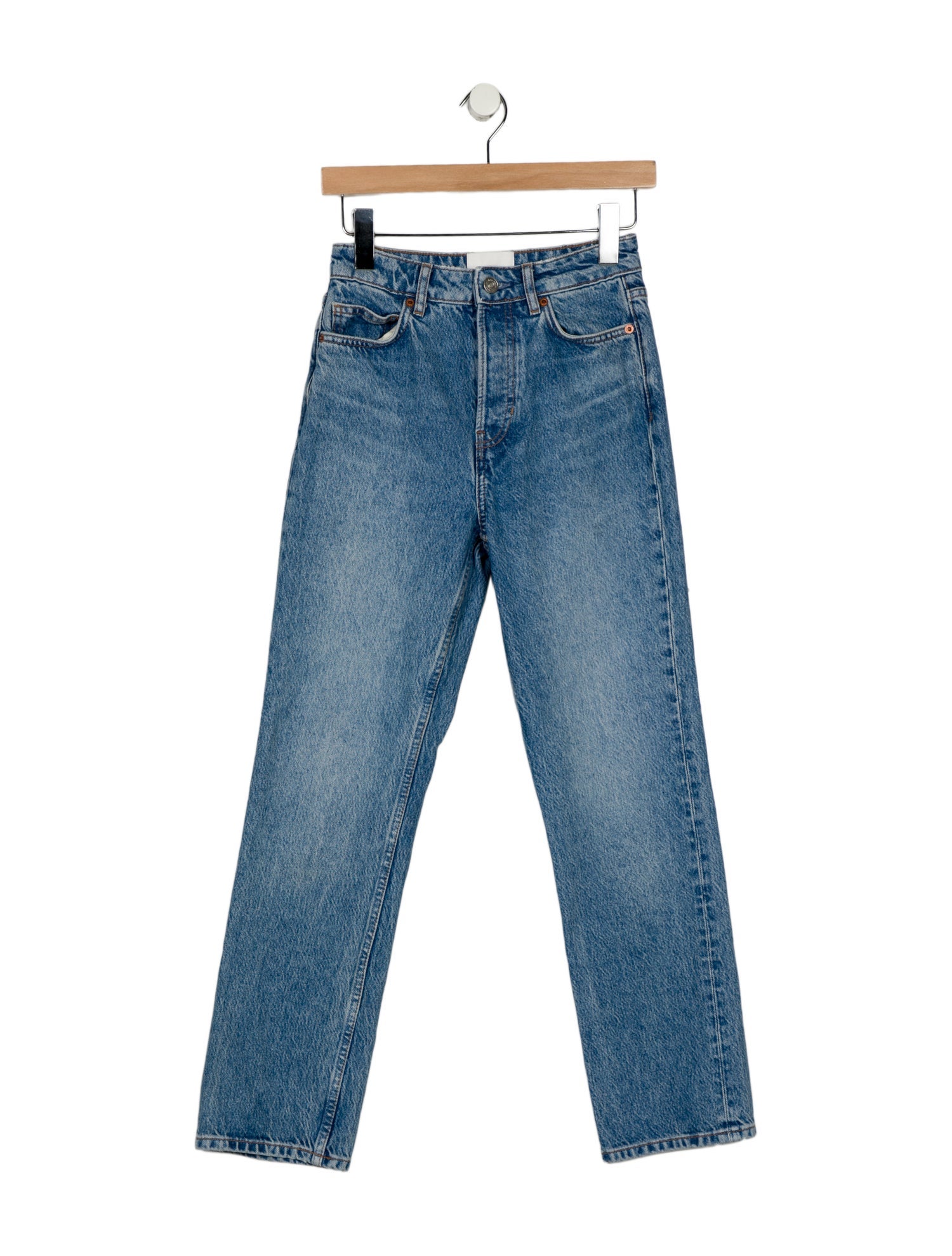 Reformation Mid-Rise Straight Leg Jeans