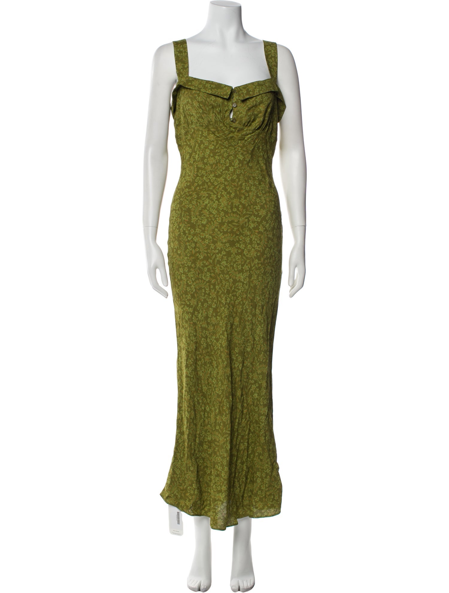 Reformation Square Neckline Long Dress