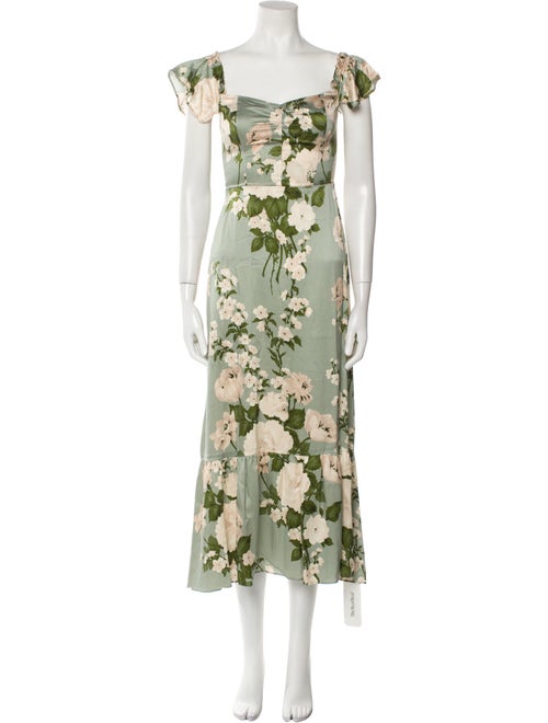 Reformation Silk Long Dress