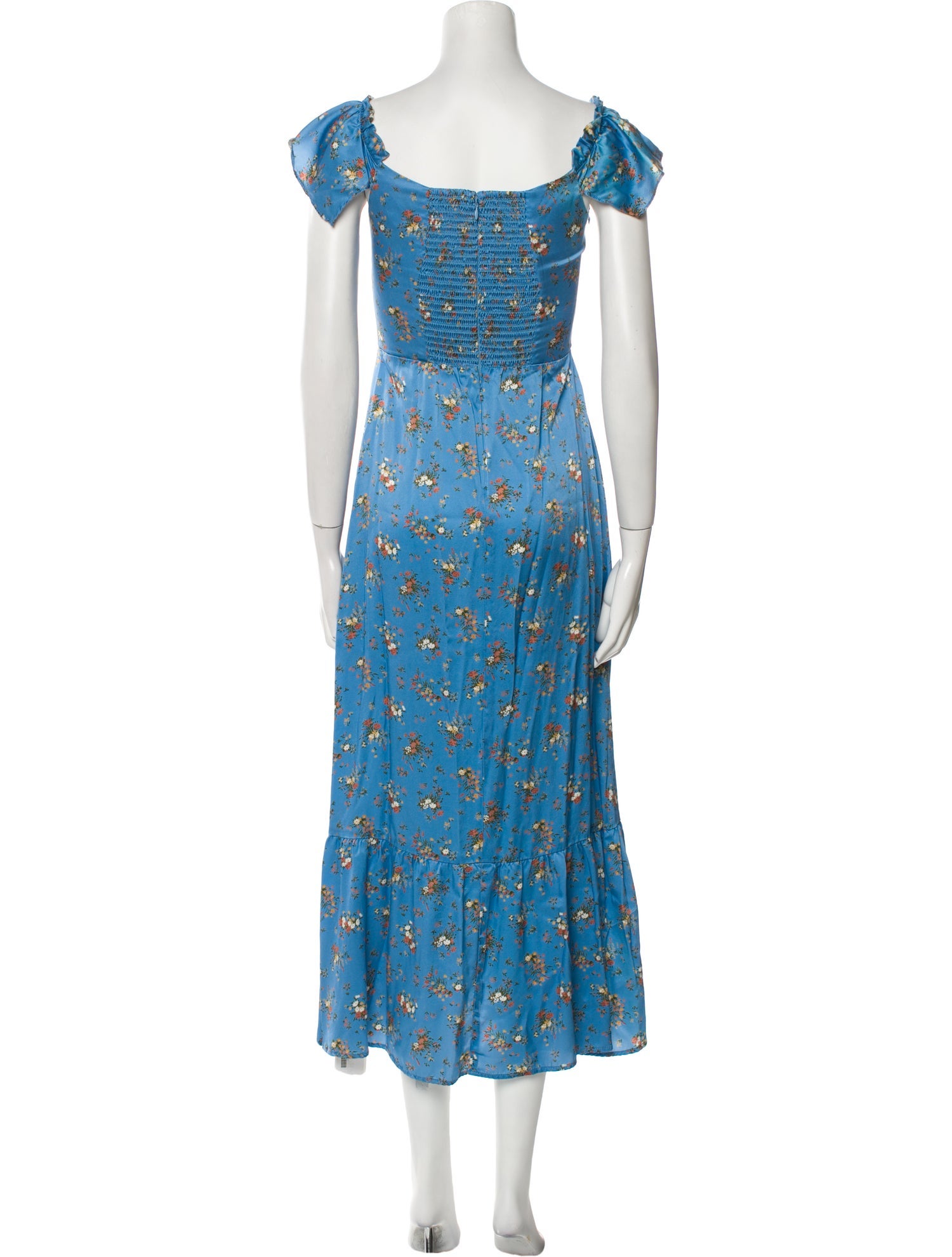 Reformation Silk Long Dress