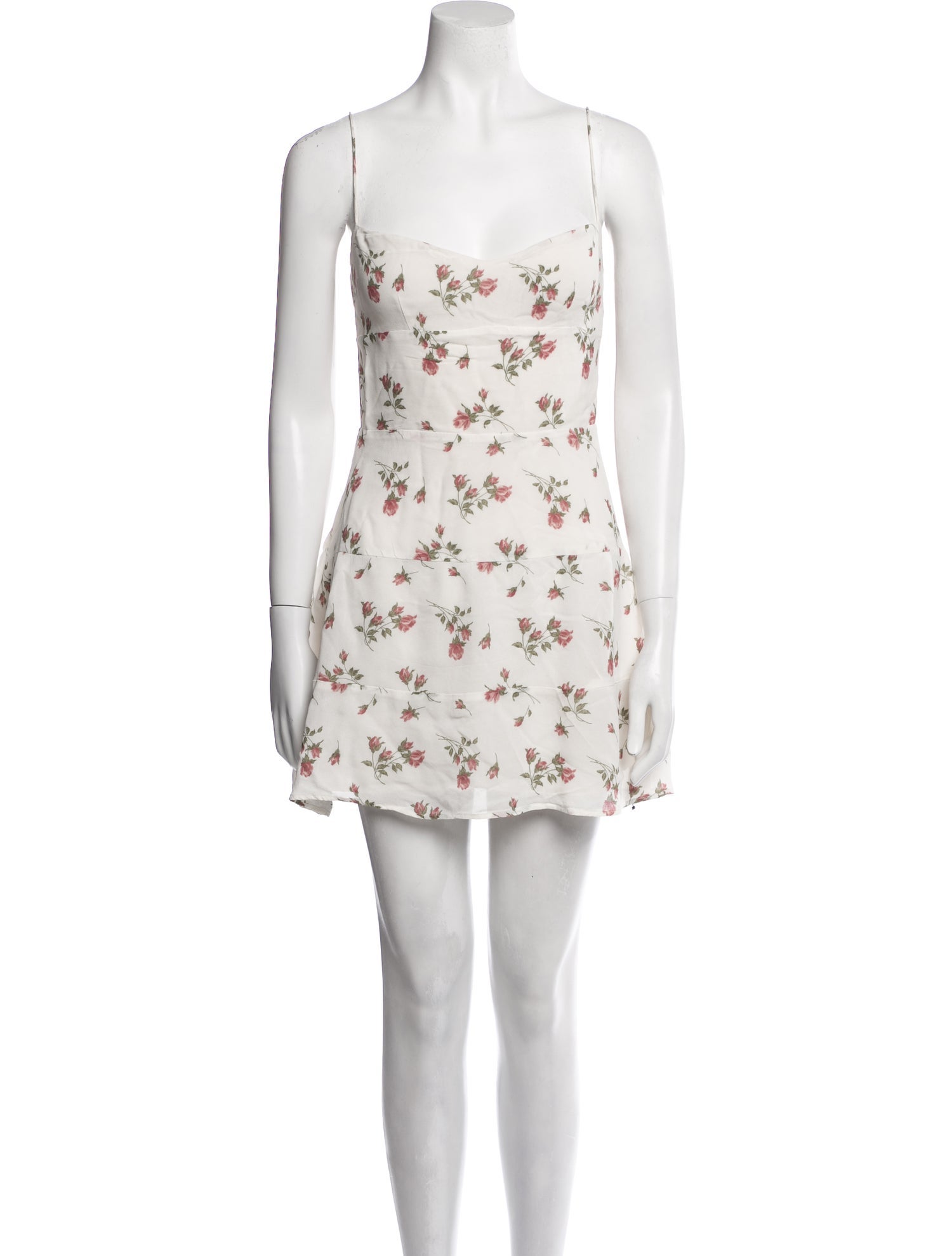 Reformation Floral Print Mini Dress