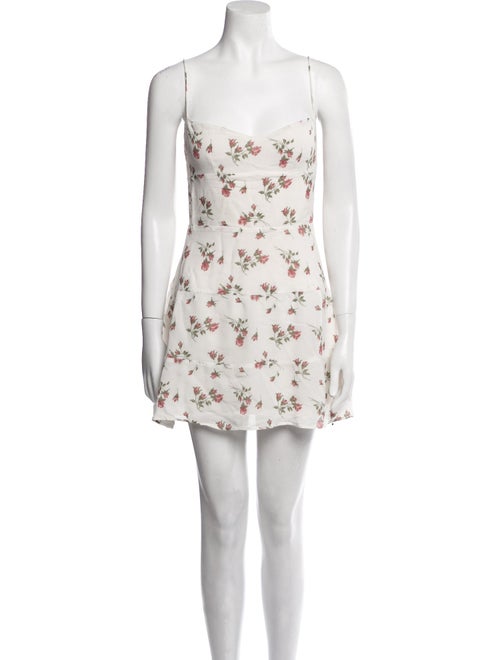 Reformation Floral Print Mini Dress